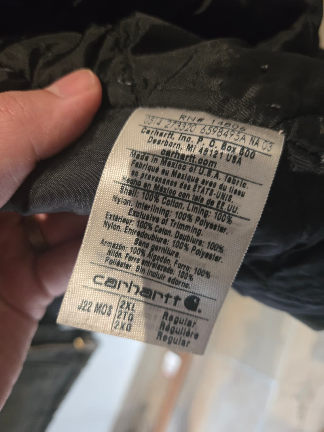 빈티지 칼하트 오리지널 J22 모스그린 XXL 상품이미지4