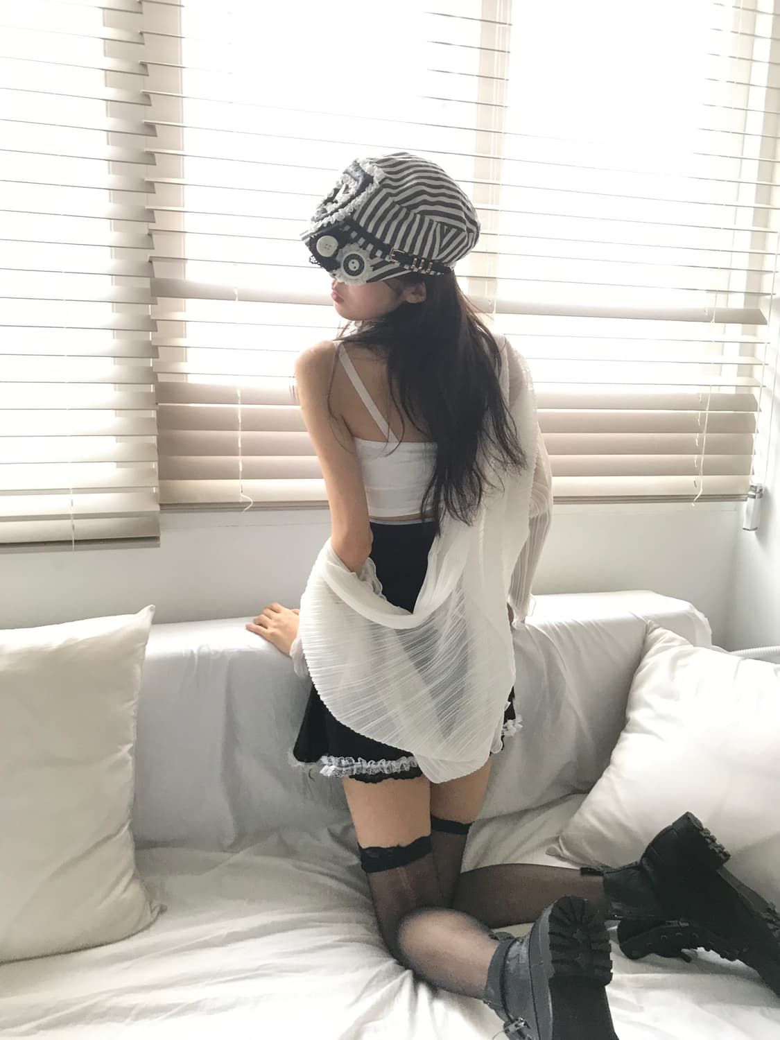 White fairy cardigan&maid slip onepiece 상품이미지7