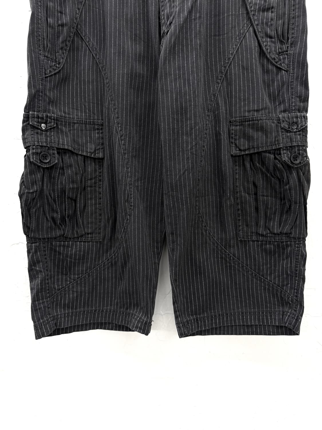 lemans jeans 핀스트라이프 카고 하프팬츠 상품이미지3