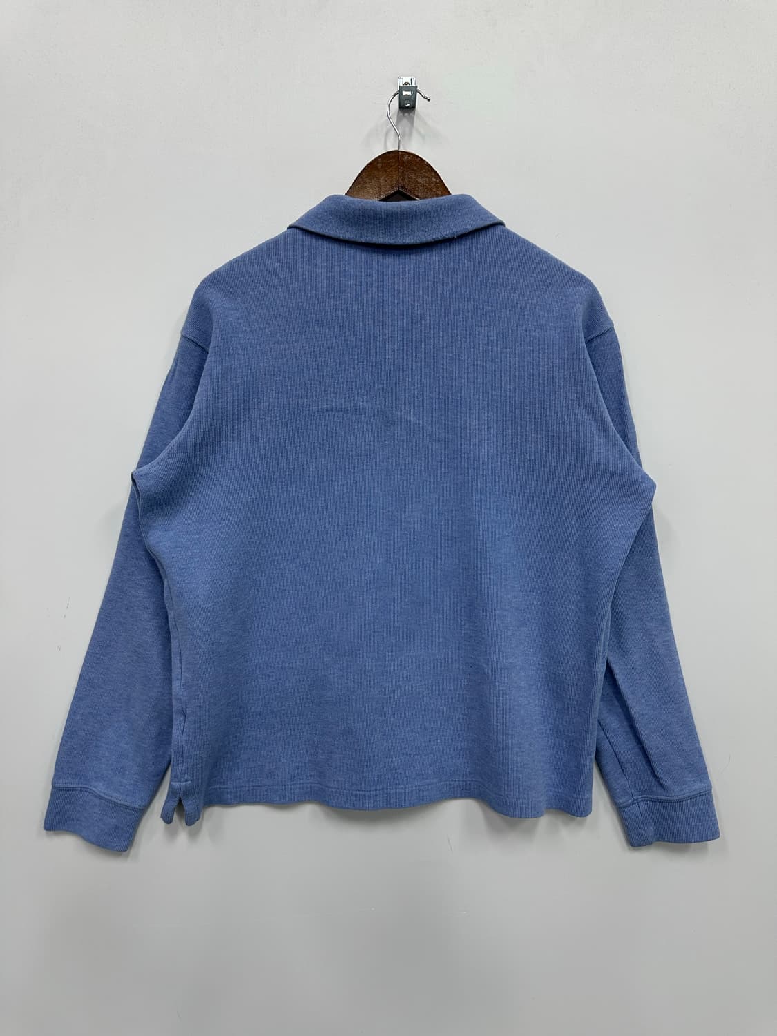 폴로 뮤트 블루 반집업 니트 상품이미지5