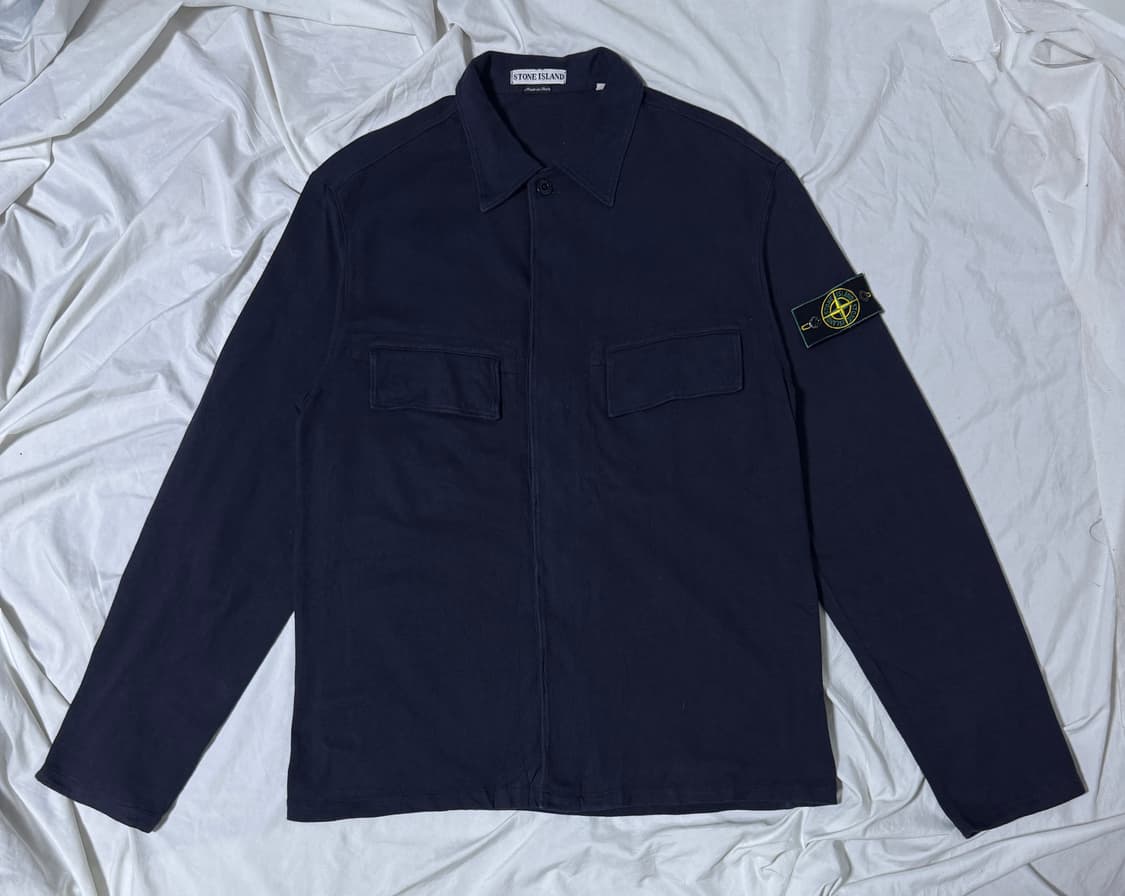 90s 스톤 아일랜드 그린엣지 와펜 트윈 포켓 오버 셔츠 자켓 상품이미지1