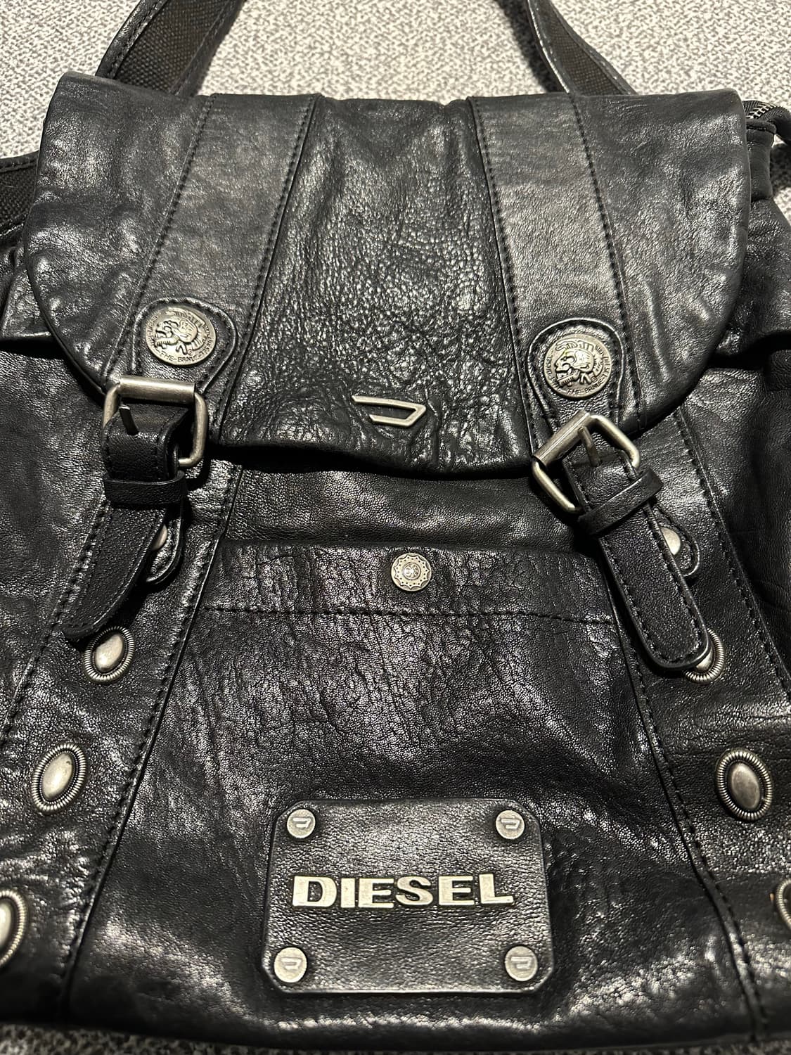 (희귀 매물) 디젤 레더 백팩  상품이미지3