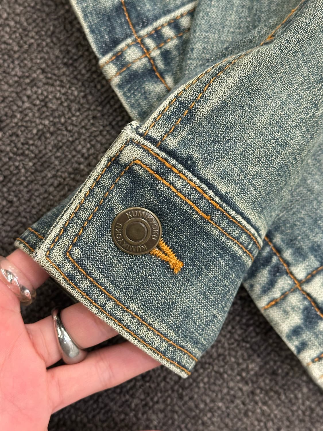 2)KUMIKYOKU vintage 여성 트러커 데님자켓 상품이미지4