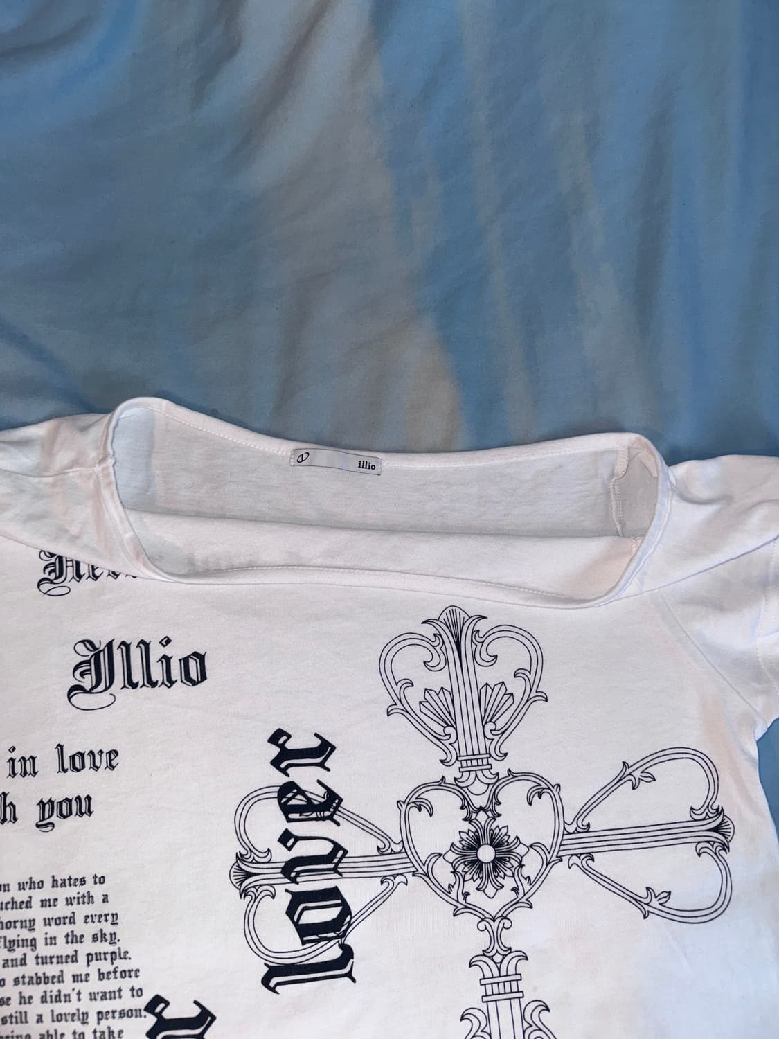 WHITE LOVER ONE SHOULDER T-SHIRTS 상품이미지7
