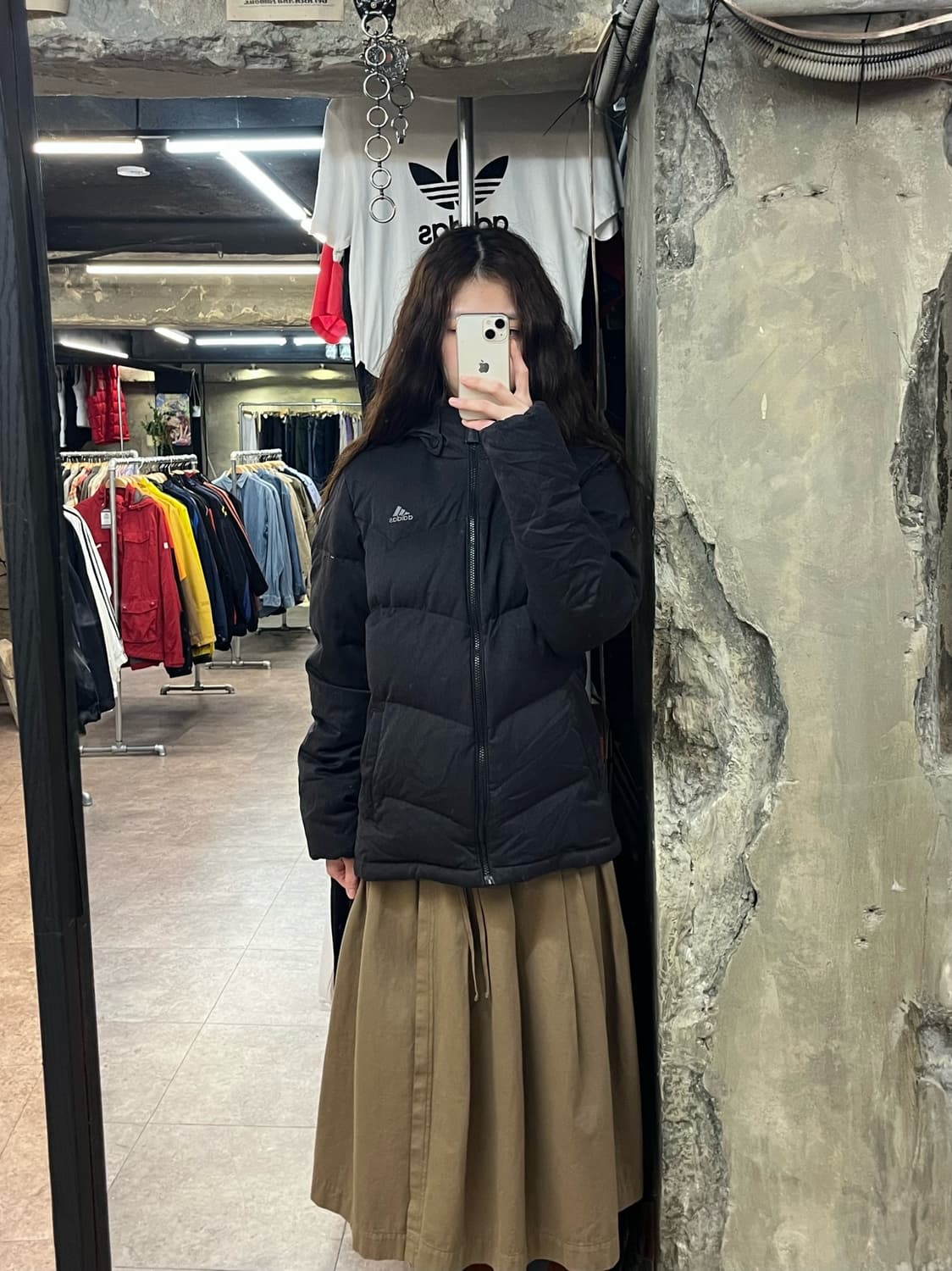 아디다스 후드 덕다운 자켓 차콜 100 #csz2355  상품이미지2