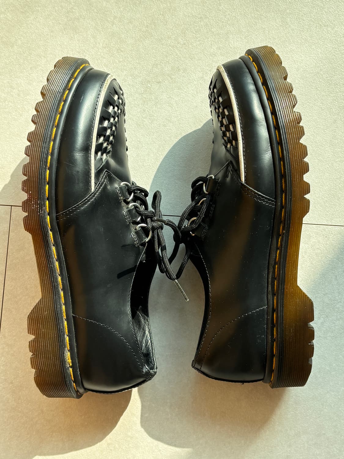 Dr. Martens RAMSEY-Woven Leather Creeper 상품이미지5