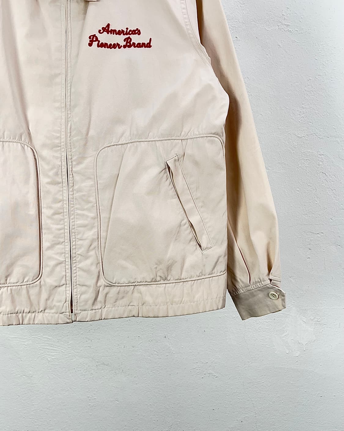 인디언 모터사이클 아이보리 스테퍼 로고 워크 자켓 상품이미지6