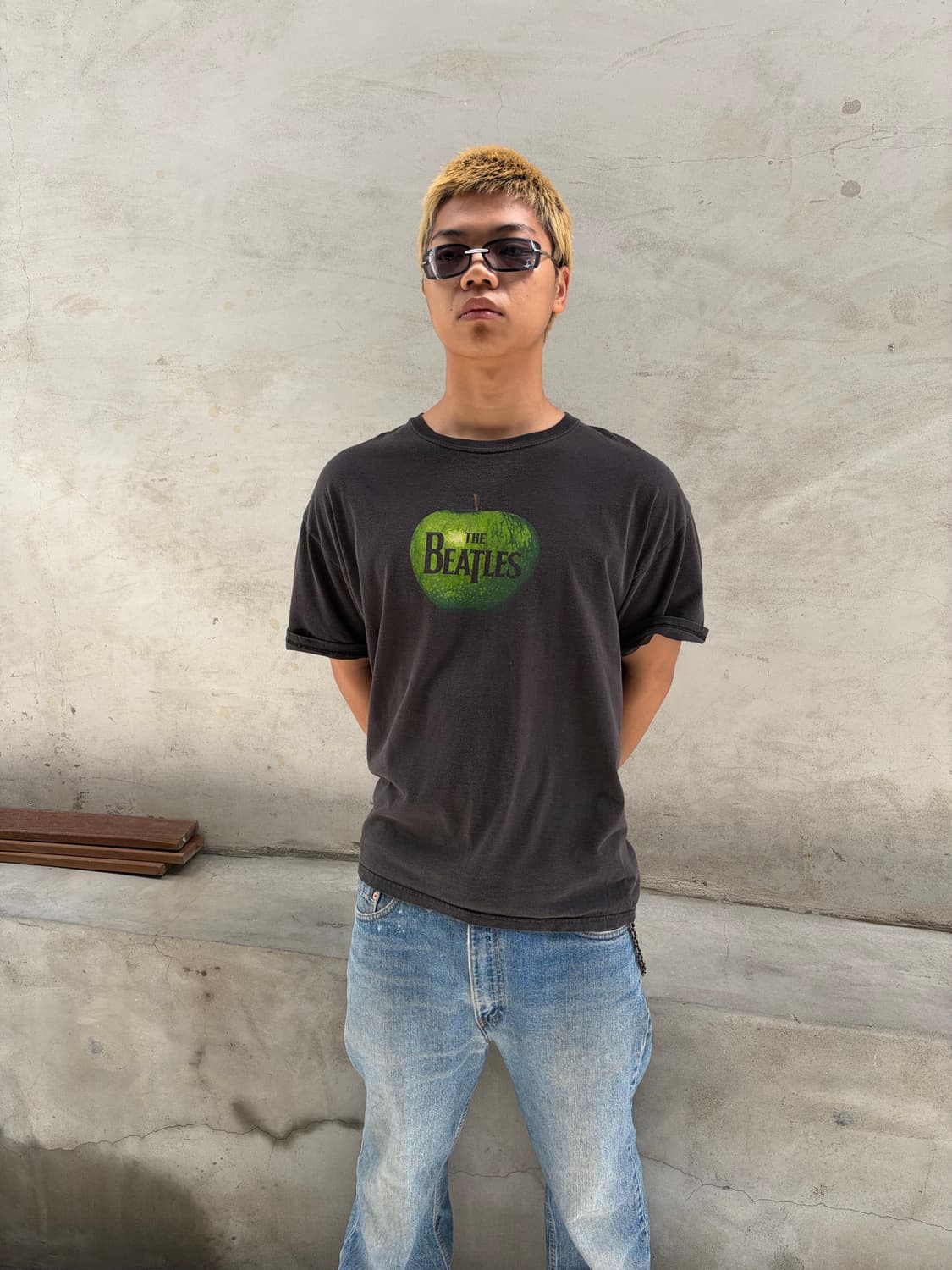 00’s Beatles Apple Records logo print T 상품이미지1