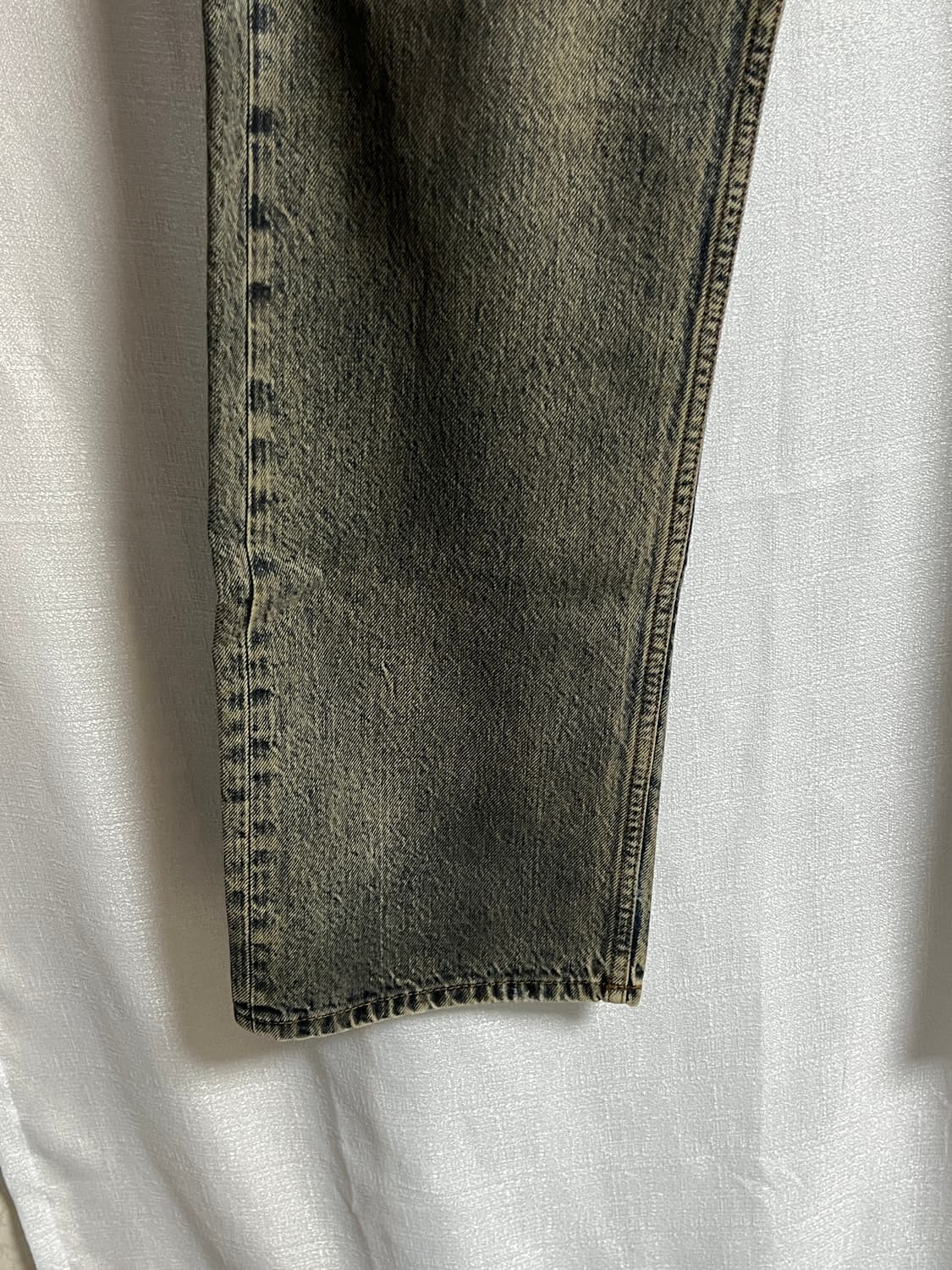 모드나인 더티워싱 세미와이드 데님 팬츠 33 상품이미지2