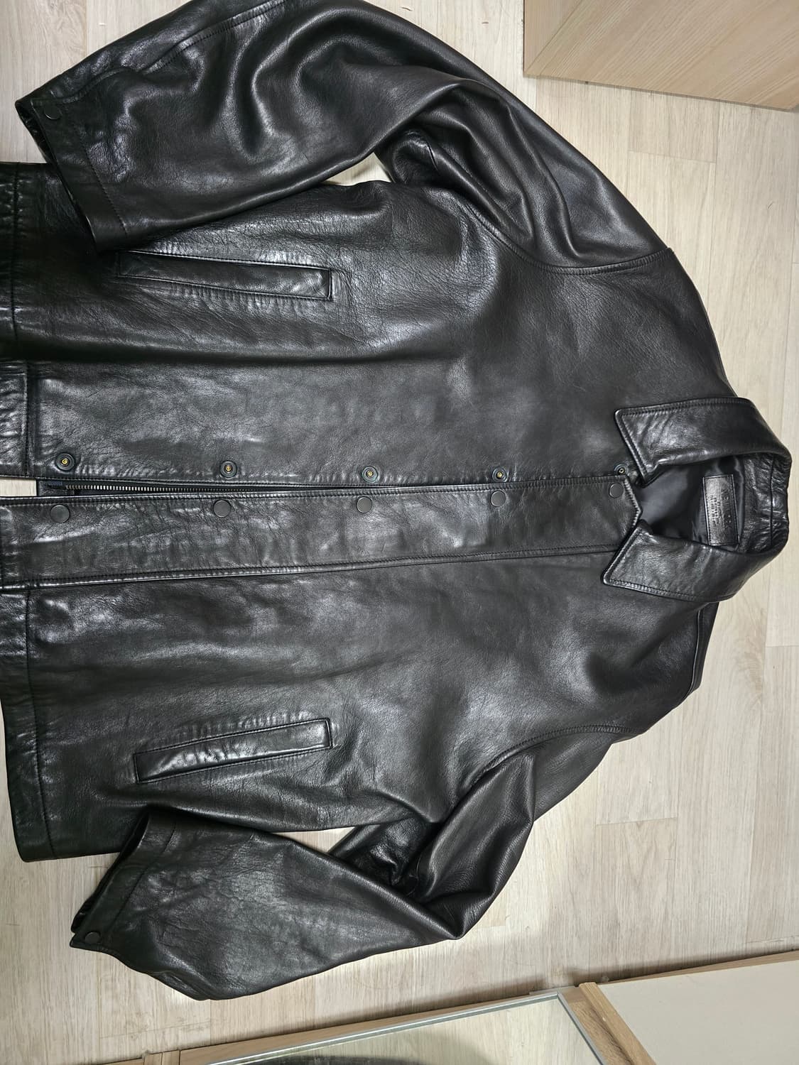 질스튜어트 천연 양가죽 가죽 자켓 미니멀 레더 자켓 상품이미지4