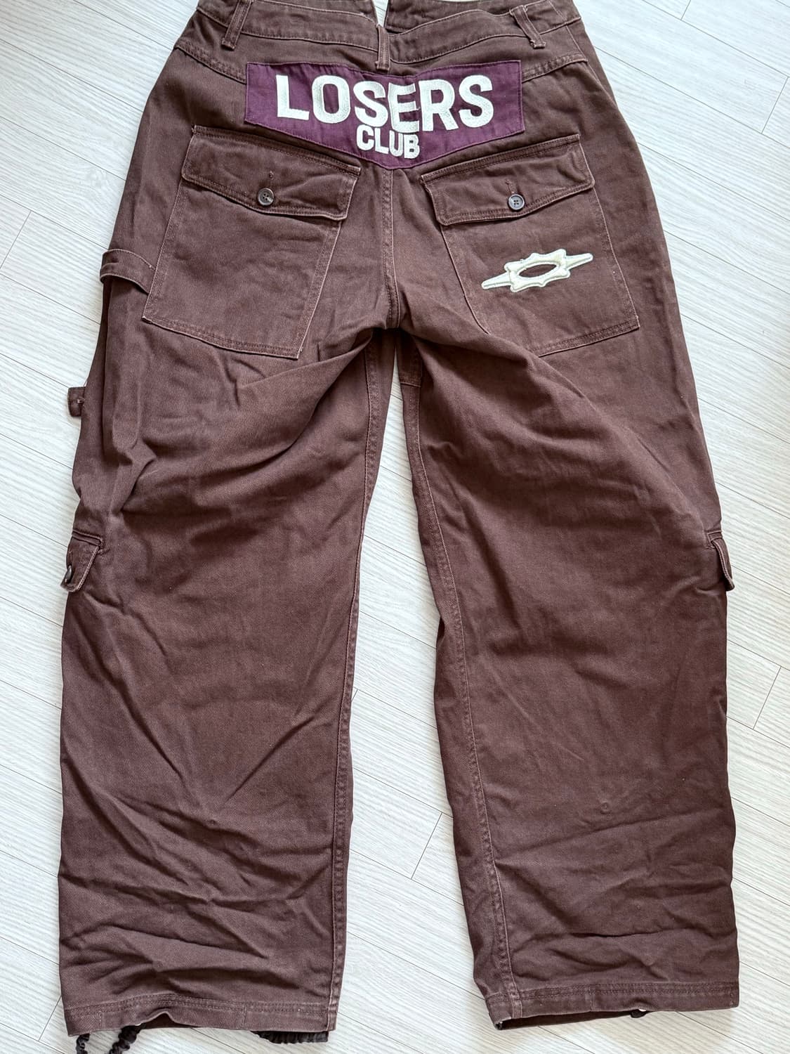 루저스클럽 losers club 멀티 카고포켓 와이드 면팬츠(브라운) 상품이미지5