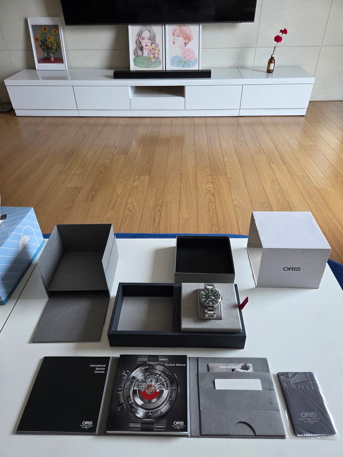 오리스 아퀴스(애커스) 43.5mm 그린 상품이미지2