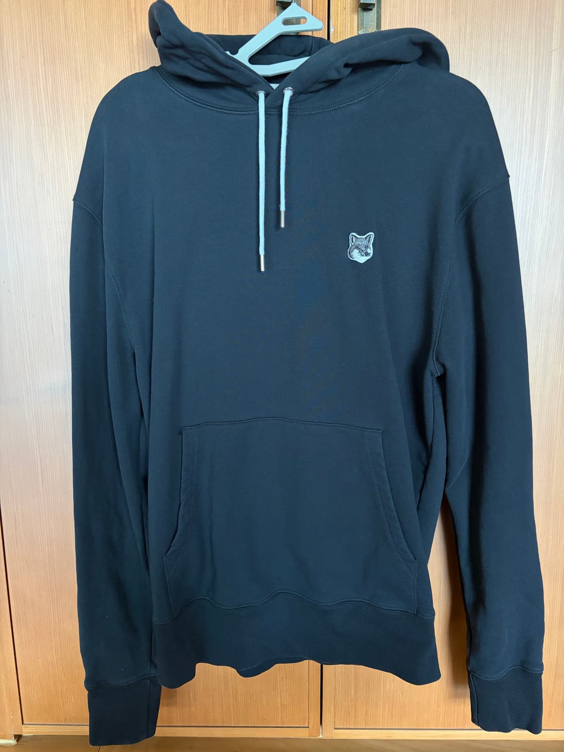 메종키츠네 남성후드티(블랙, 그레이헤드) M사이즈(100) 상품이미지2