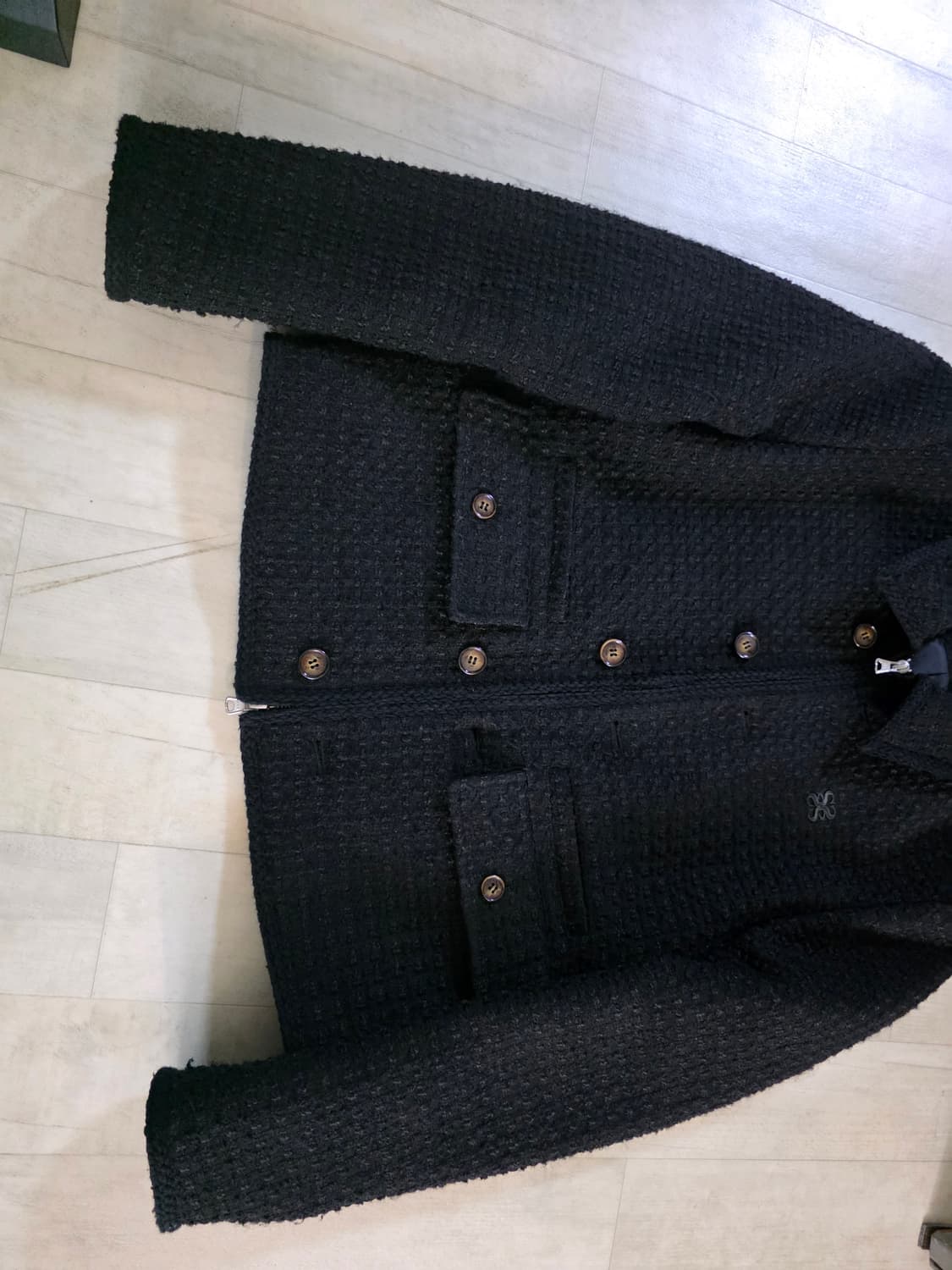 세터 아헨 울 블렌드 칼라 트위드 자켓 리조트 M 상품이미지3