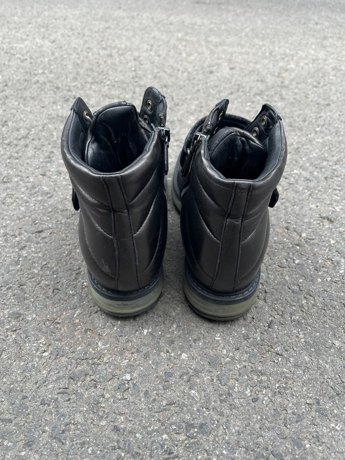 프라다 ‘levitate’ 퀼티드 웨지힐 하이탑 상품이미지5