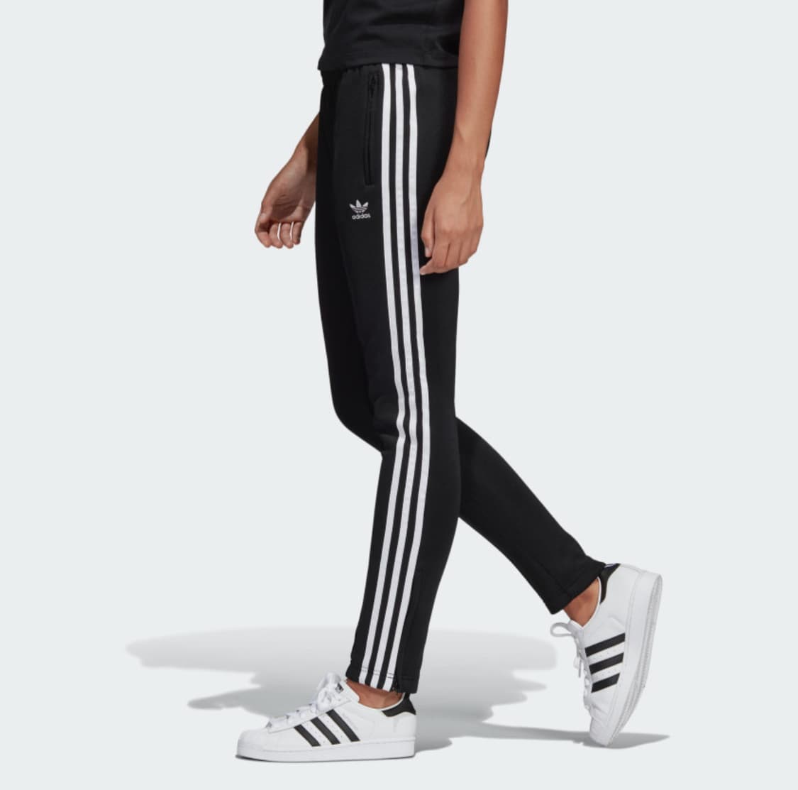 [S] adidas 아디다스 슈퍼스타 검/흰 트랙 팬츠 상품이미지3