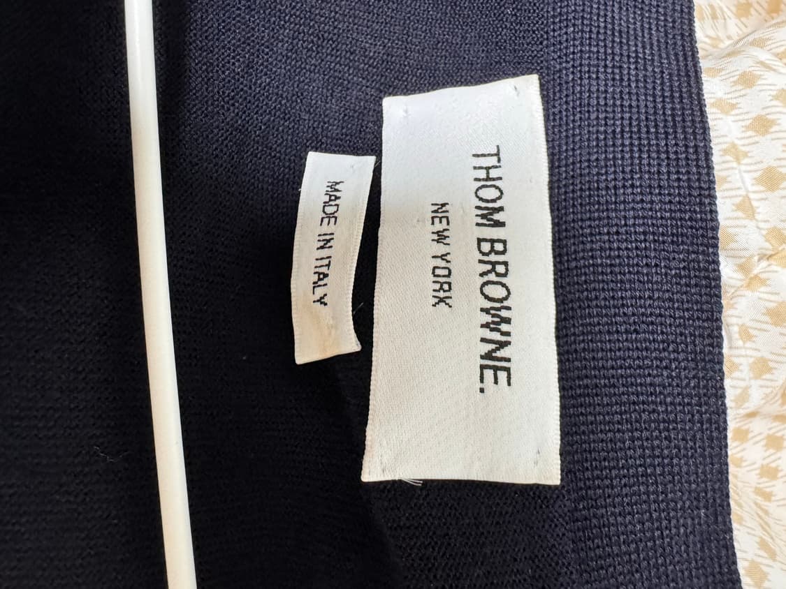 톰브라운 사선완장 메리노 울 가디건(네이비,2) 상품이미지3