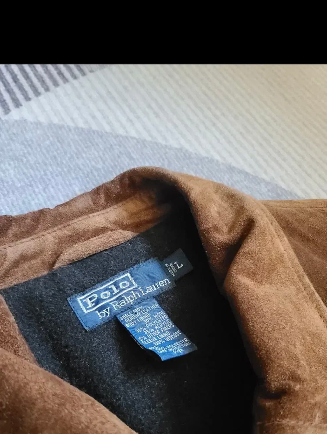 (L) 폴로 랄프로렌 헤비 스웨이드 가죽 자켓 상품이미지3