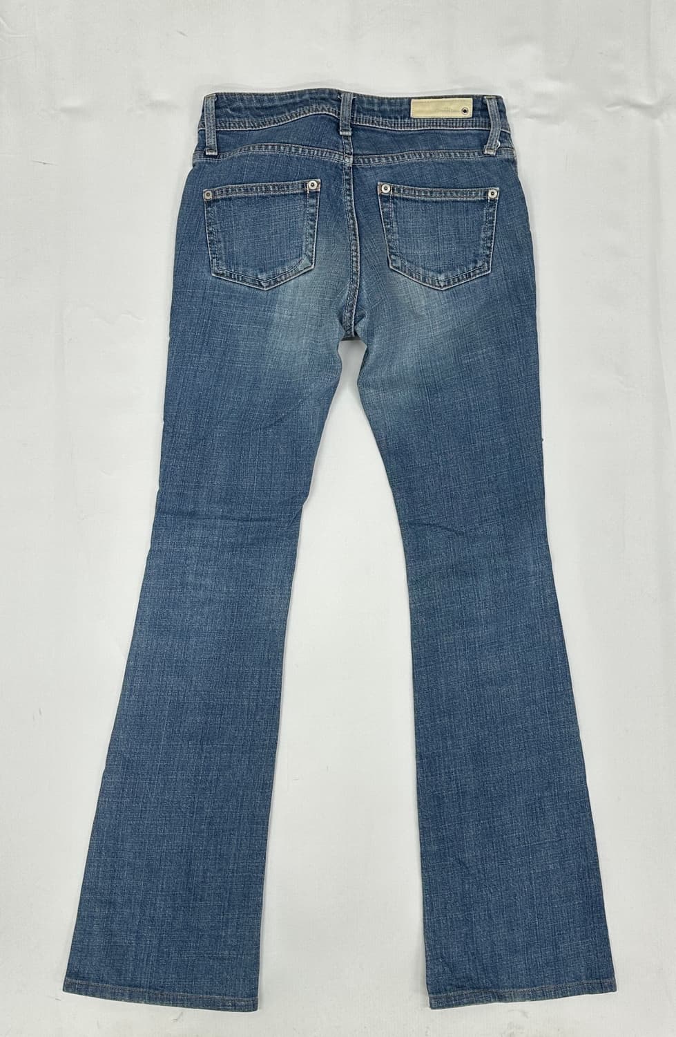 ⭐️y2k 로우라이즈 슬림 워싱 부츠컷 데님팬츠 ⭐️청바지  핀터 중청 상품이미지3