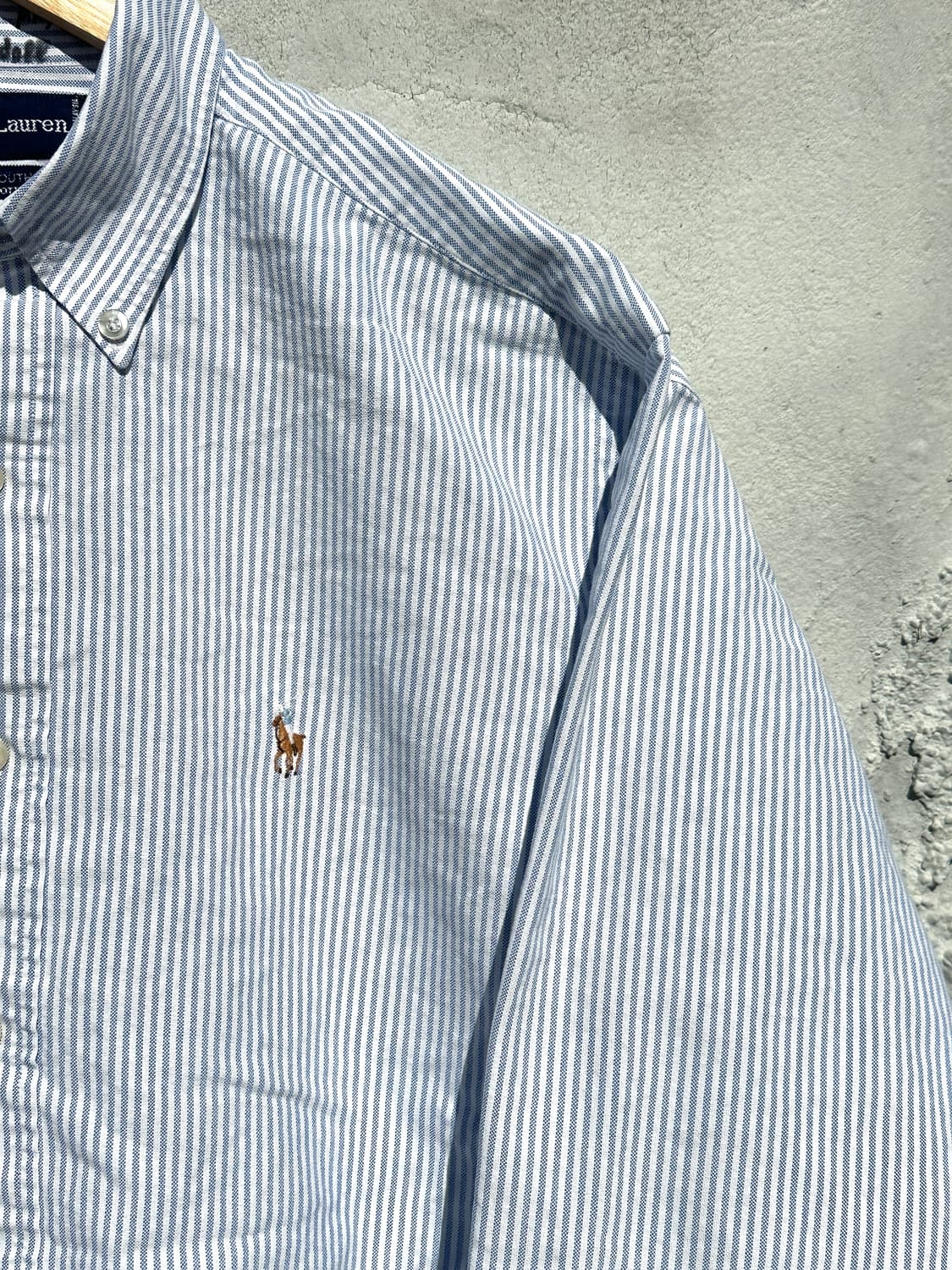 [2XL] 폴로 랄프로렌 하늘 캔디 스트라이프 옥스포드 셔츠 상품이미지4