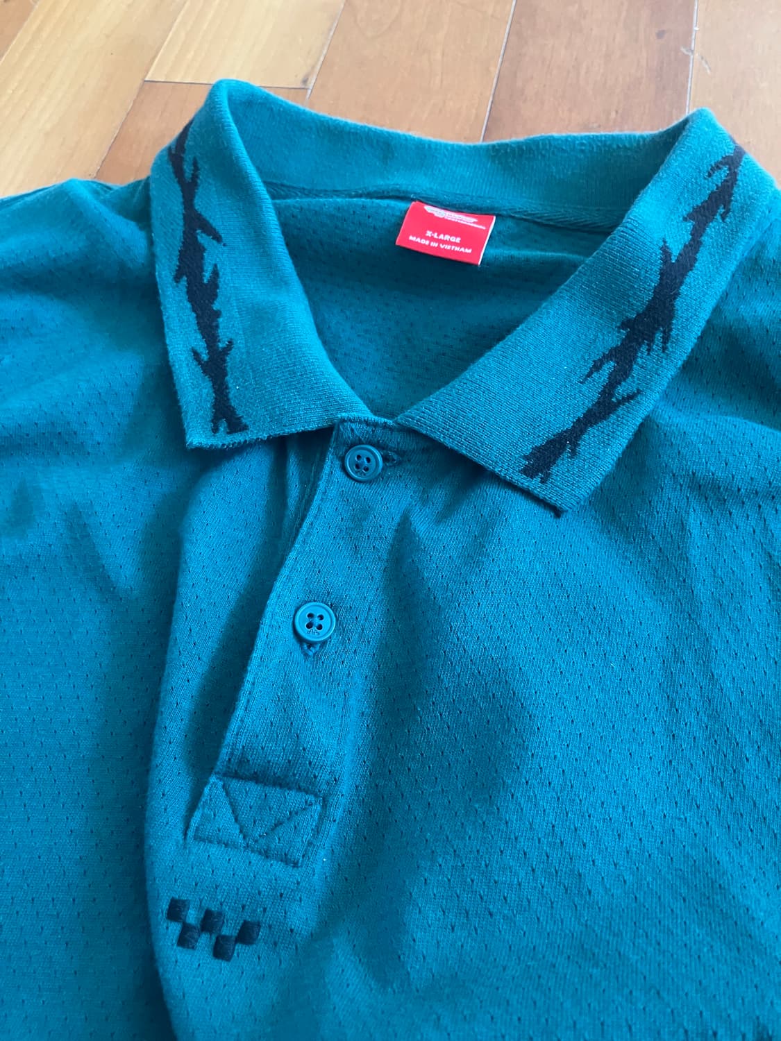 VANS SKATE MESH POLO RAIN FOREST XL 상품이미지3