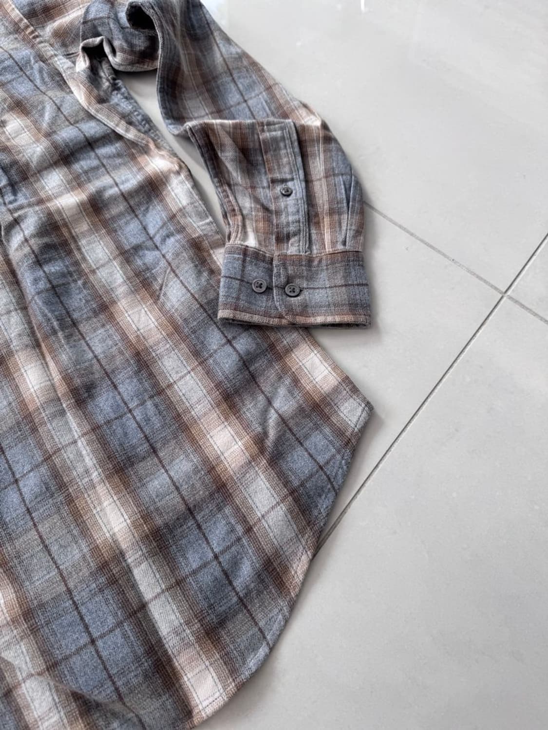 LONG SLEEVE PLAID SHIRT 긴팔 플레드 셔츠 상품이미지5