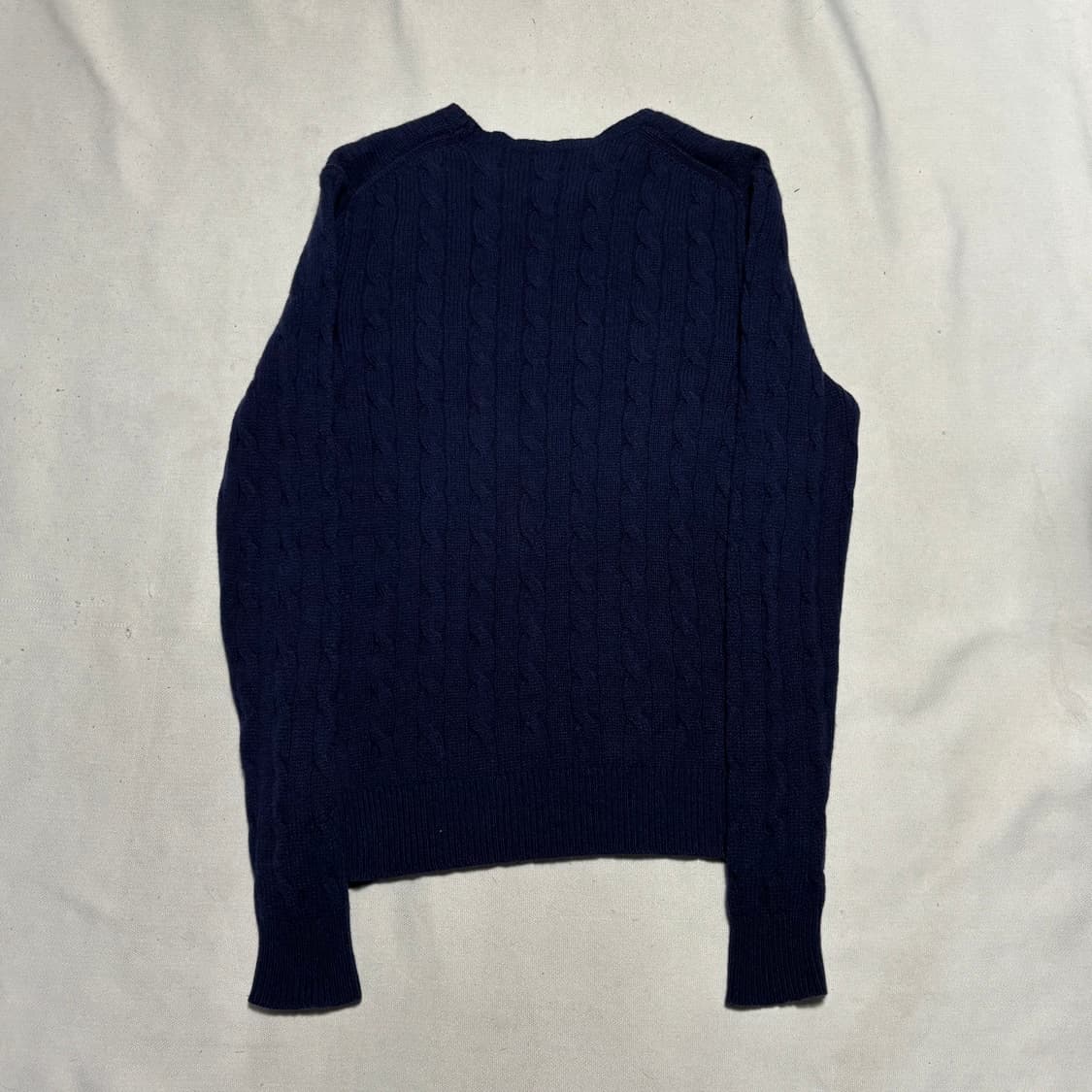 L 폴로릴프로렌 캐시미어 네이비 케이블 니트 상품이미지3