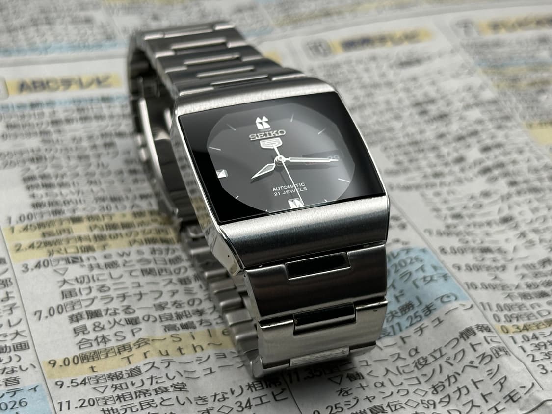 [희귀 모델] 세이코 5 오토매틱 4227-00B0 블랙 스퀘어(양호)  상품이미지2