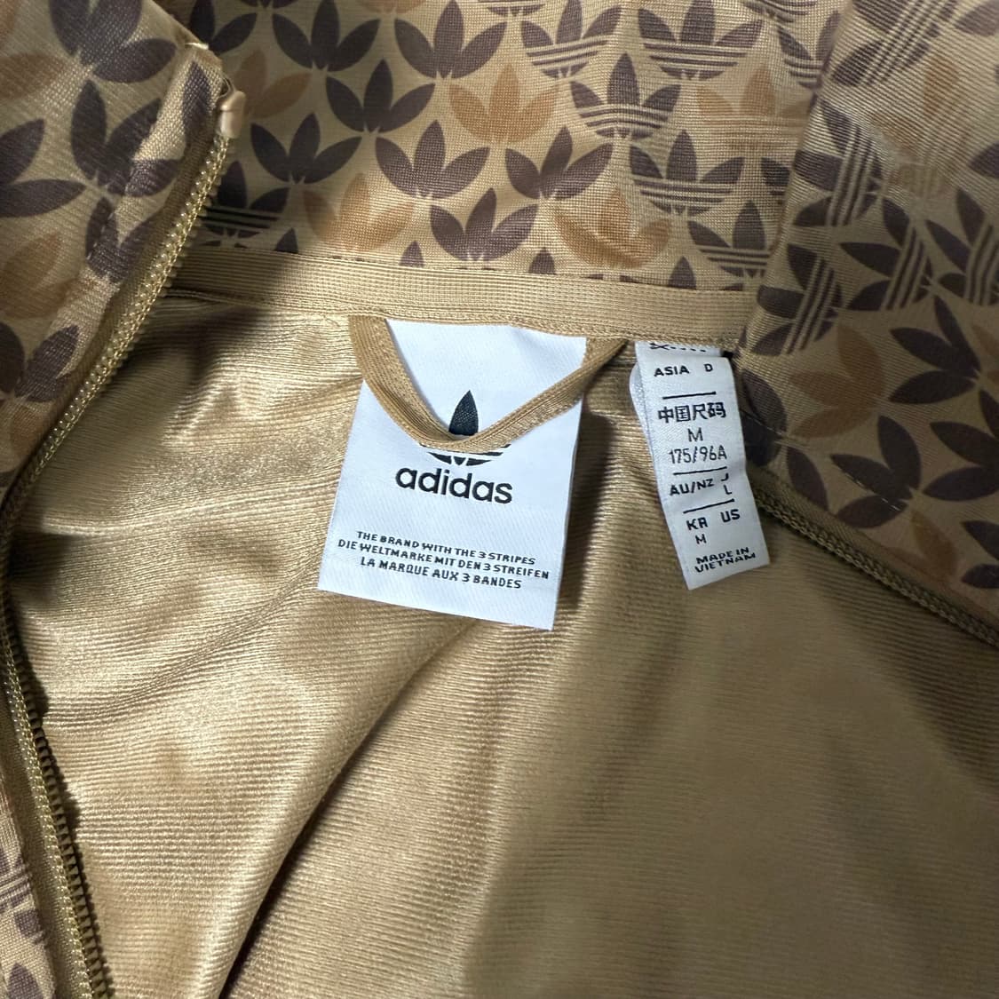 아디다스 희귀 트랙탑 져지 브라운 골드 대대장 갸루 상품이미지3