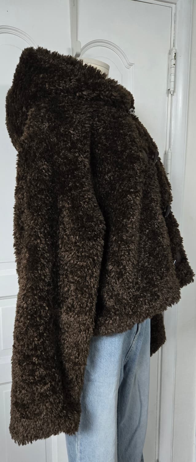 자라 더플 퍼자켓 브라운 상품이미지5