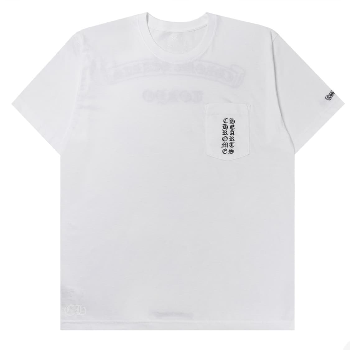크롬하츠 스크롤 로고 티셔츠 화이트 - 도쿄 한정 상품이미지1