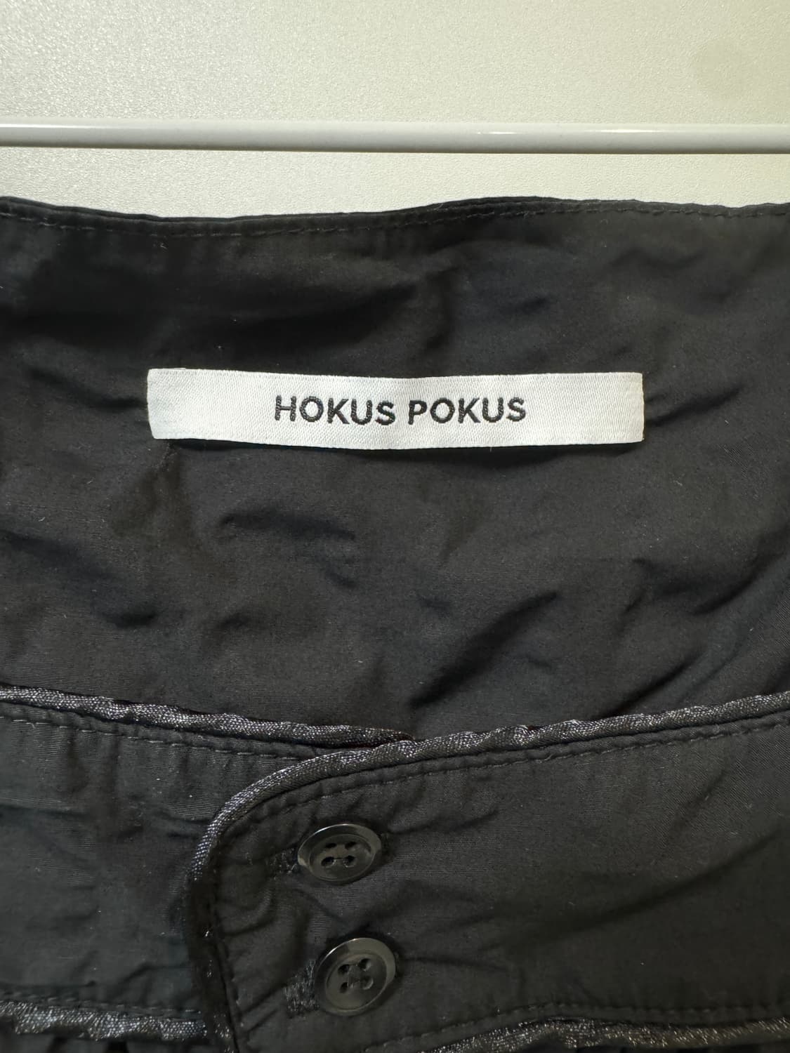 호쿠스포쿠스 볼륨 시어서커 미니원피스 블랙 상품이미지4