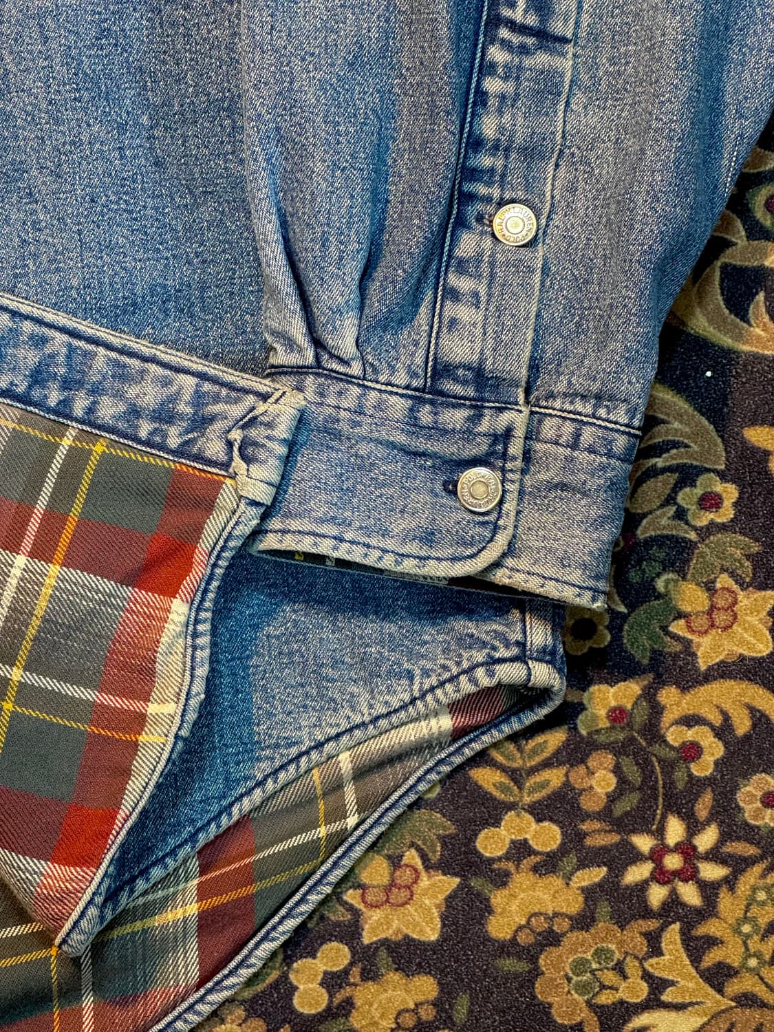 90s 폴로 데님 플란넬 오버셔츠 자켓 상품이미지6