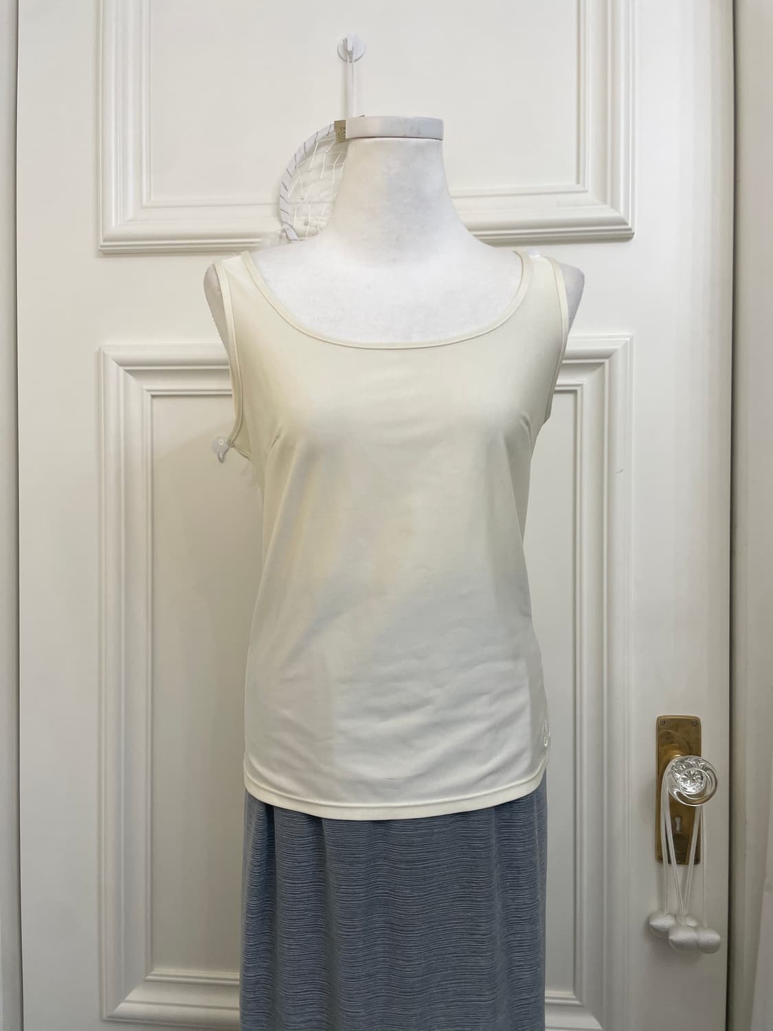 indi green crochet mohair cardigan&ivory 상품이미지8