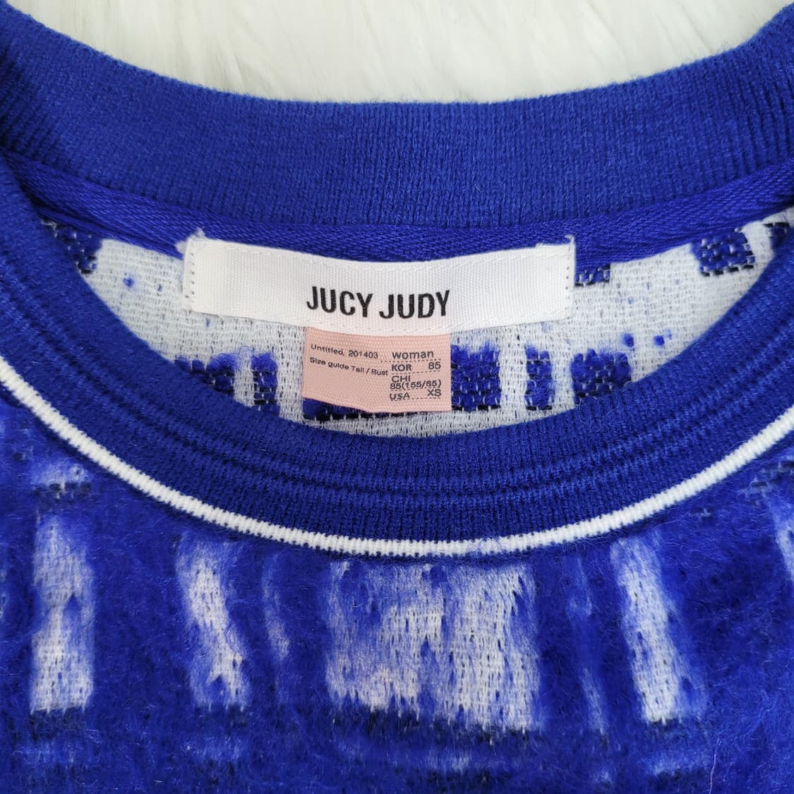 쥬시쥬디 루즈핏 긴팔 니트 스웨터 티셔츠 85 상품이미지8