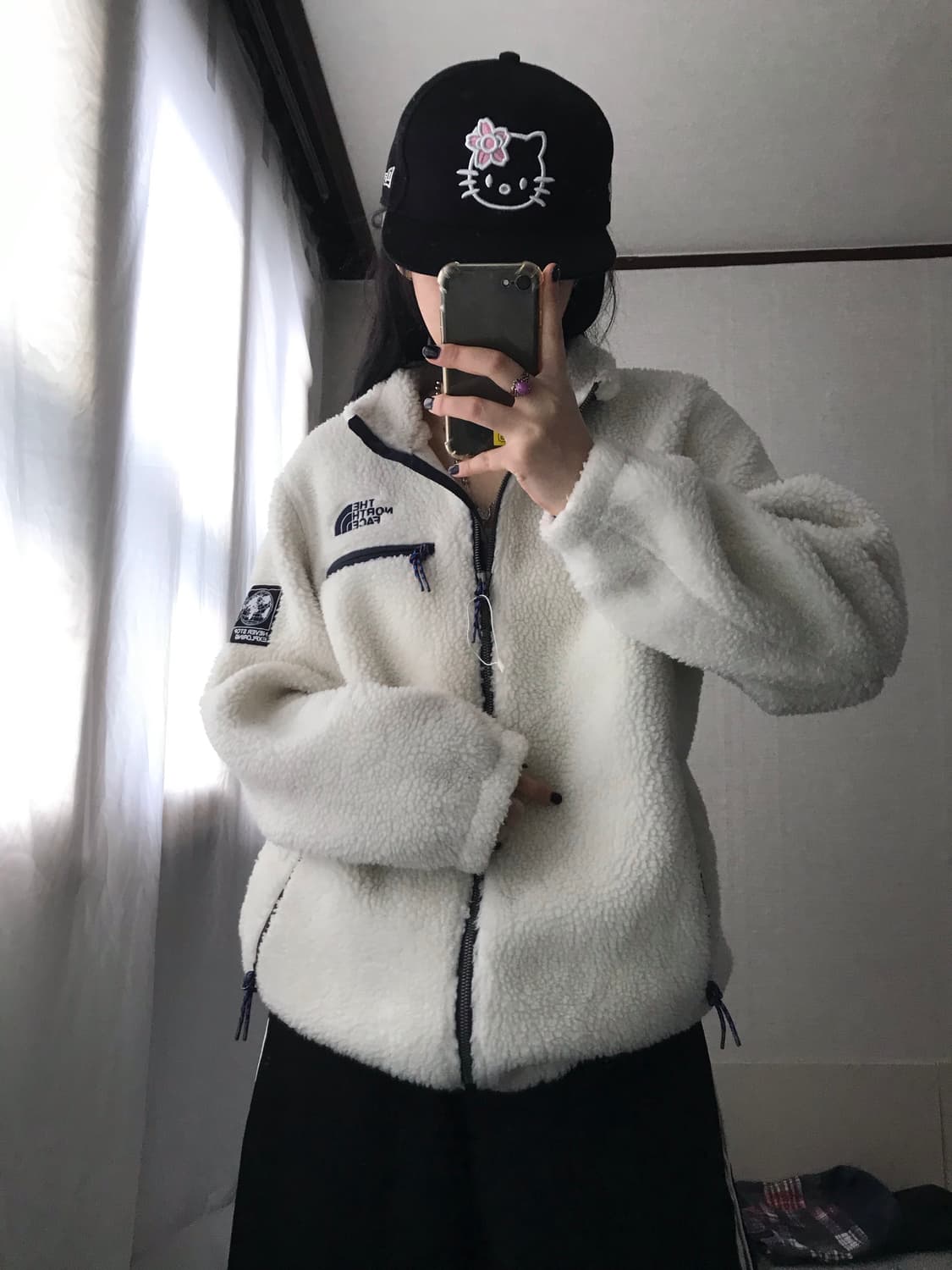 노페 아이보리 후리스 상품이미지4