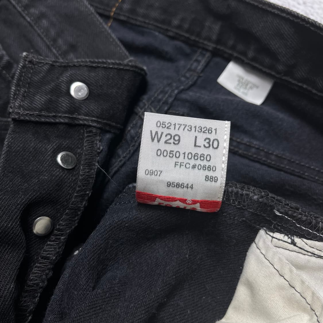  00s Levi's 501 Original Fit Black Denim 상품이미지7