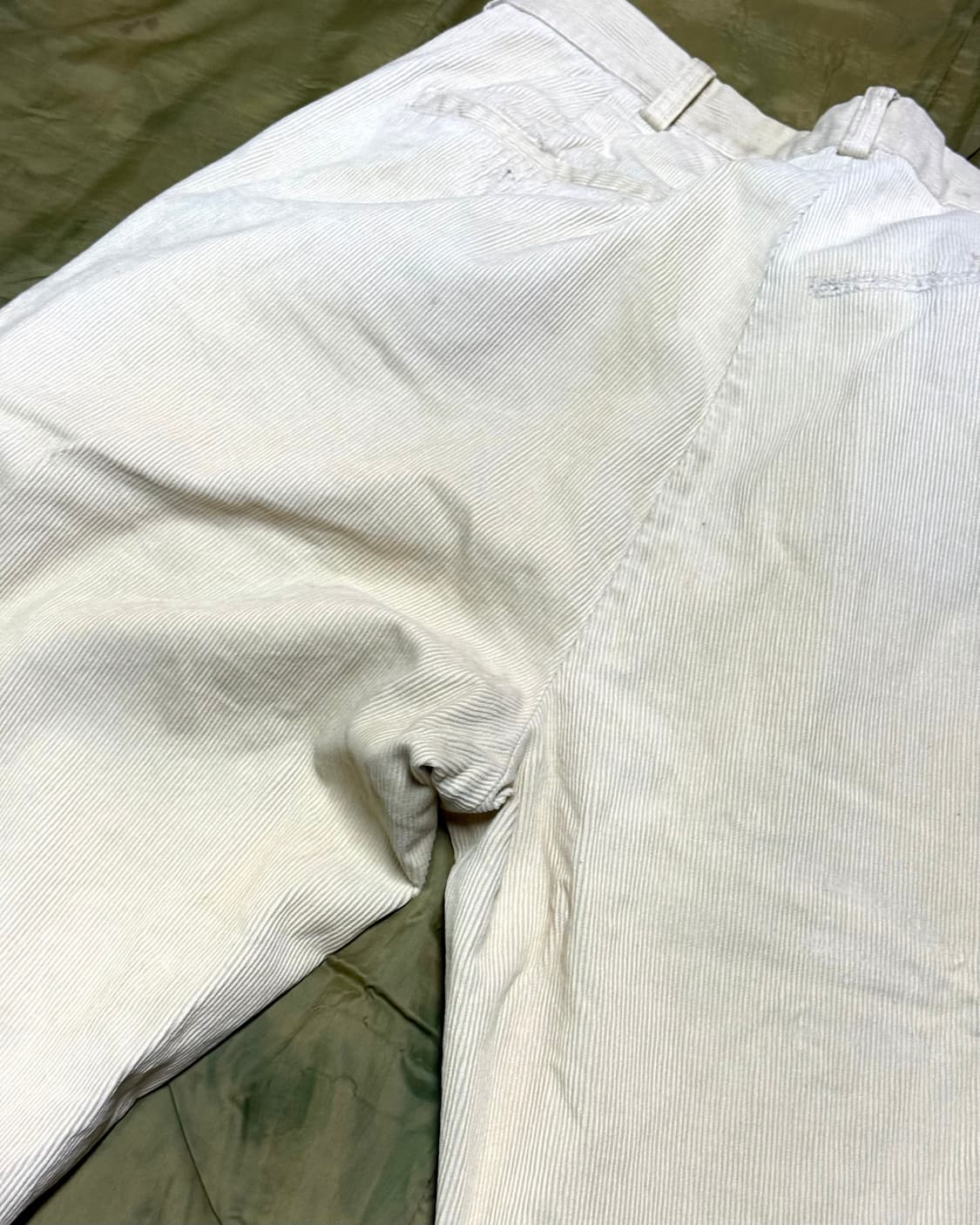 90‘s 폴로 랄프로렌 투턱 코듀로이 키팅 팬츠 36 상품이미지5