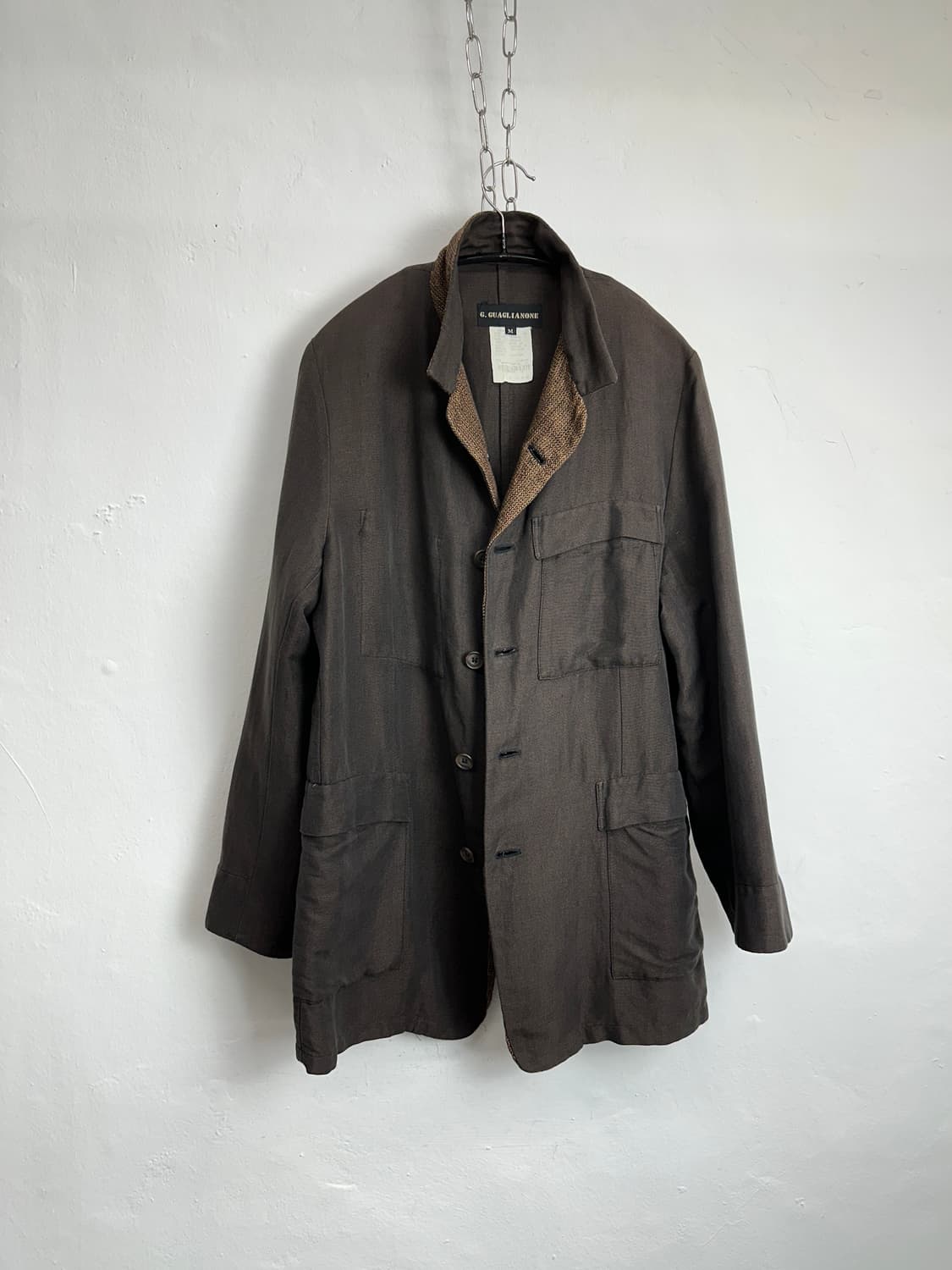 G. GUAGLIANONE Flax-Silk Blend Jacket 상품이미지2