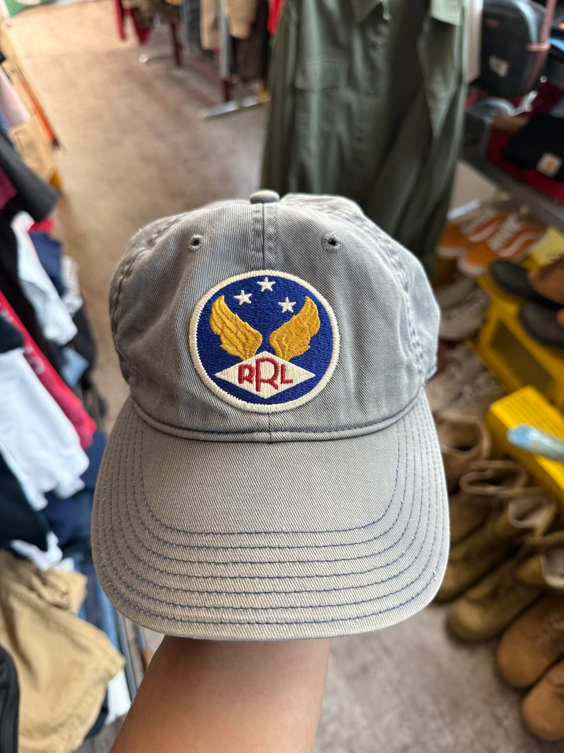 RRL 가먼트 다이 트윌 볼캡  상품이미지1
