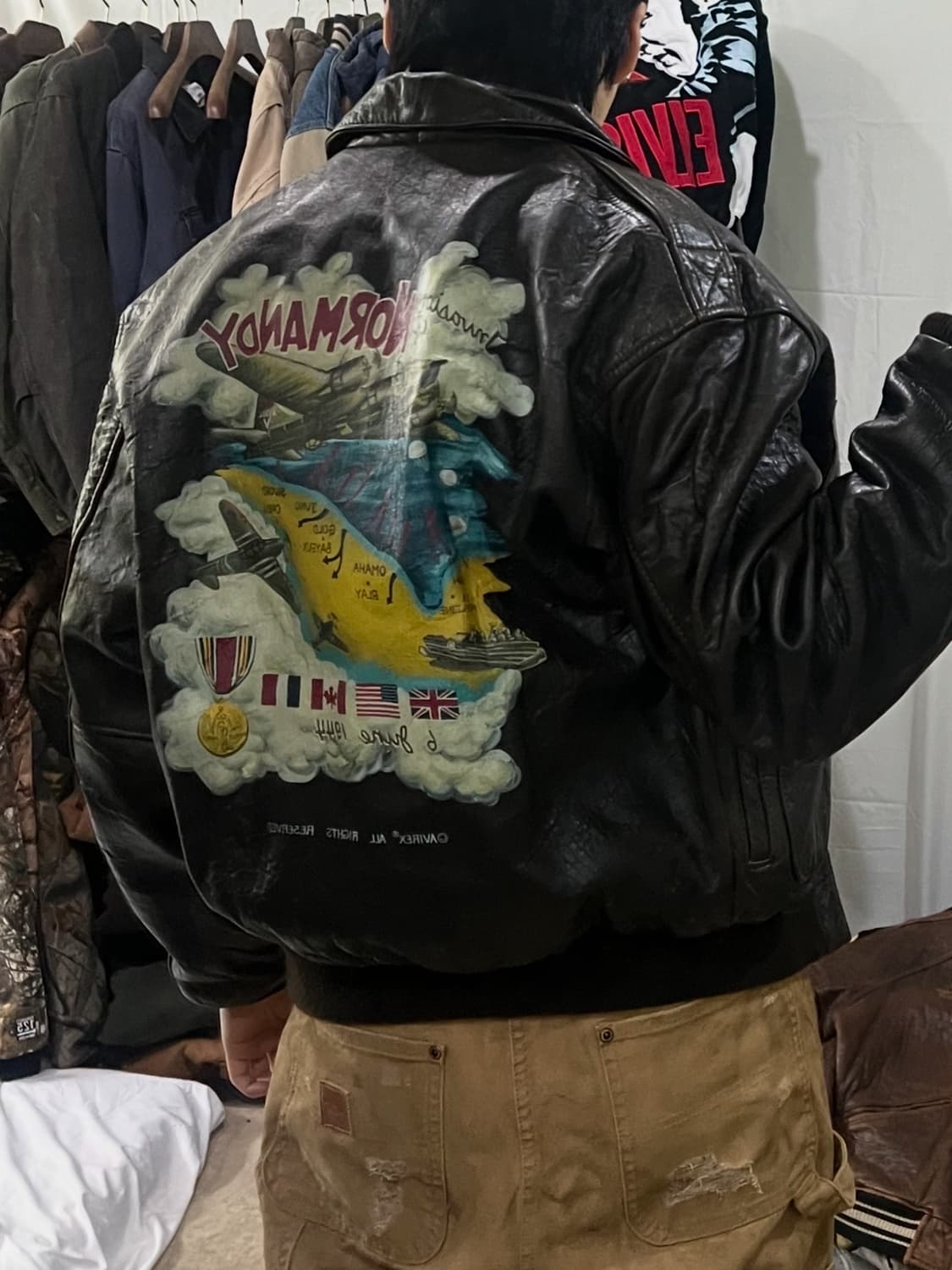 아비렉스 노르망디 가죽자켓 상품이미지3