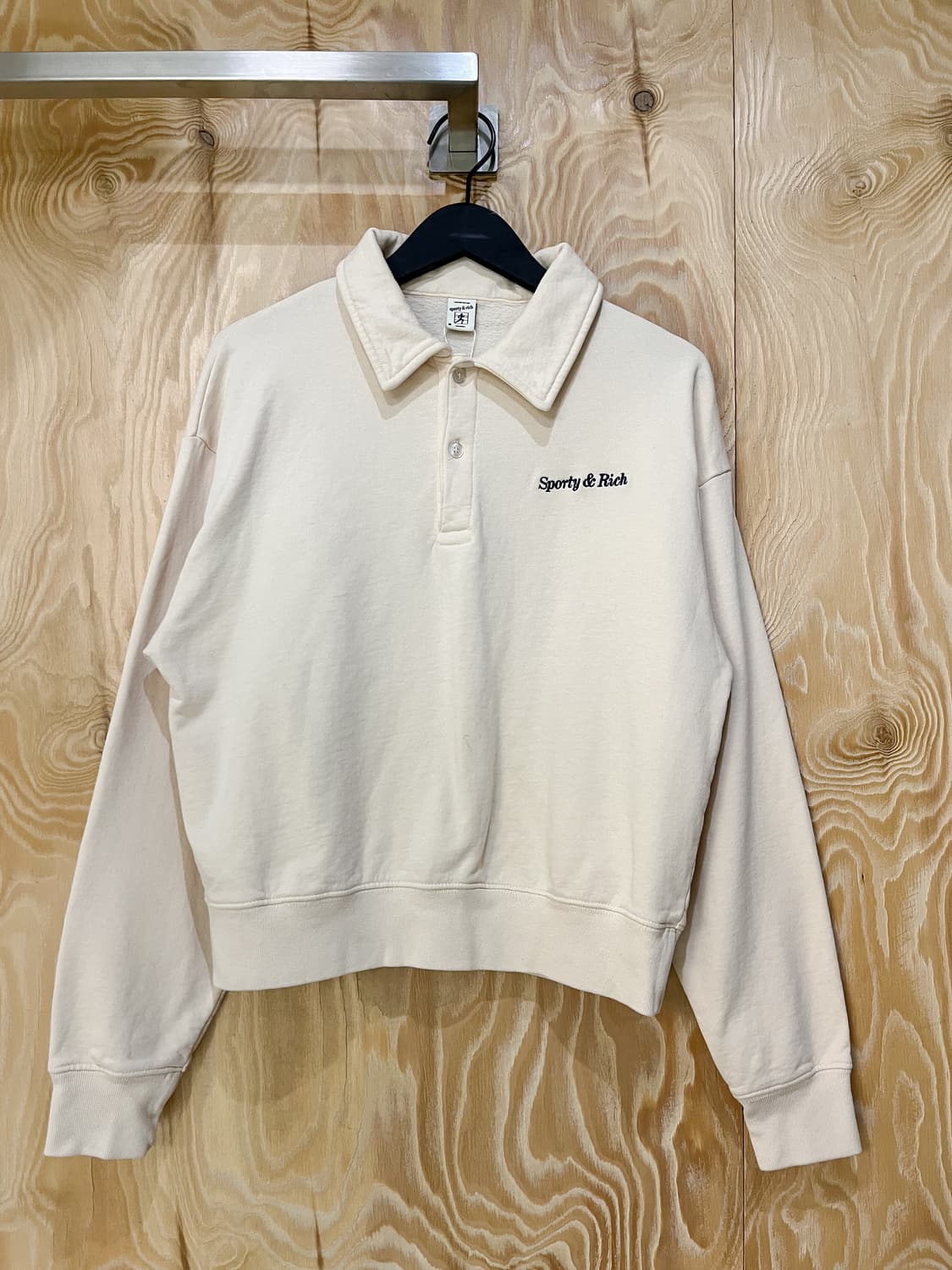 스포티앤리치 22f/w 엠브로이더드 폴로 셔츠 상품이미지1