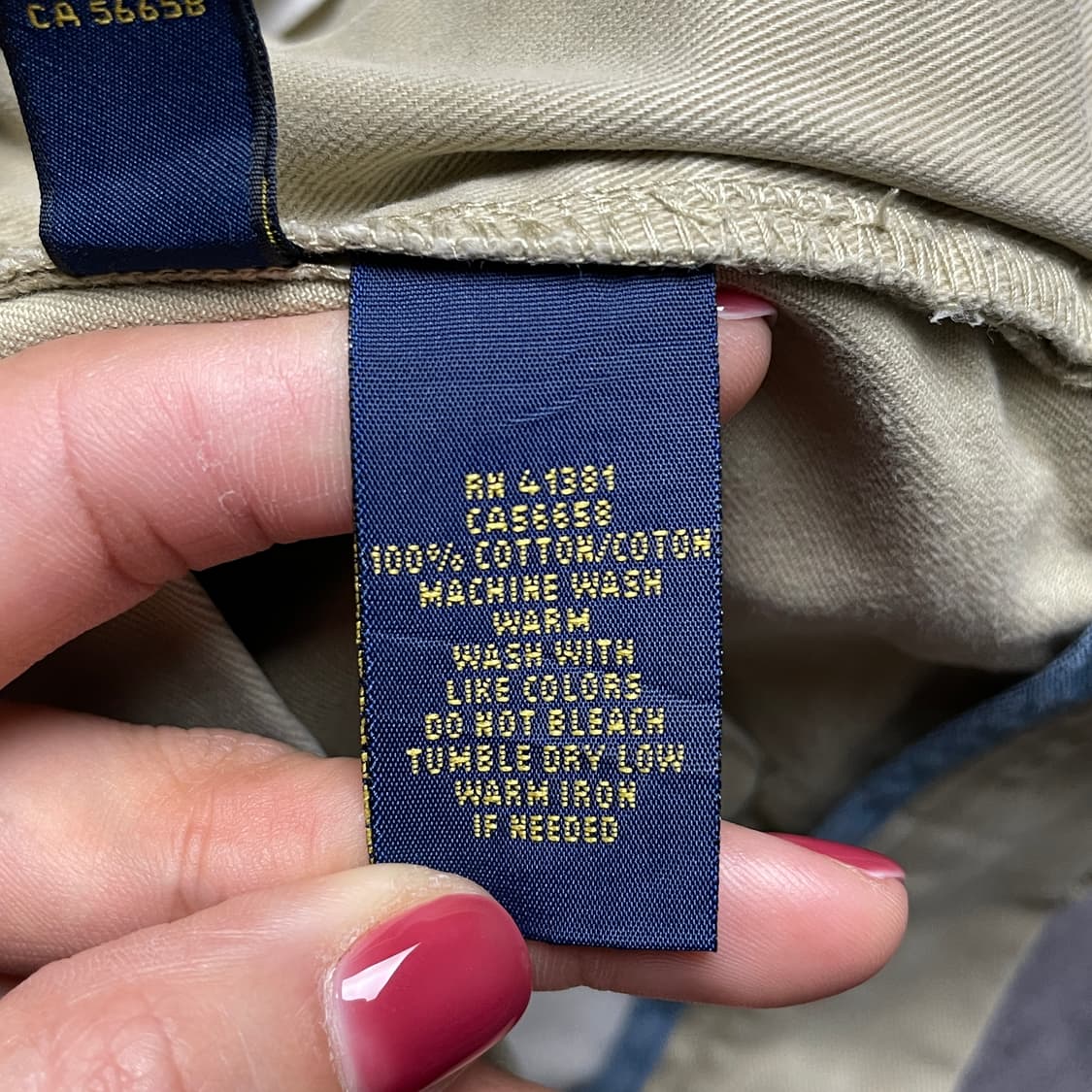 RALPH LAUREN 랄프로렌 빈티지 베이지 코튼 하프팬츠 A01045 상품이미지9