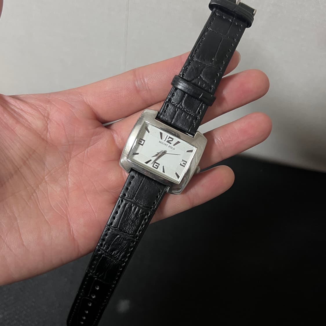 MOUNT POLO black leather watch 상품이미지2