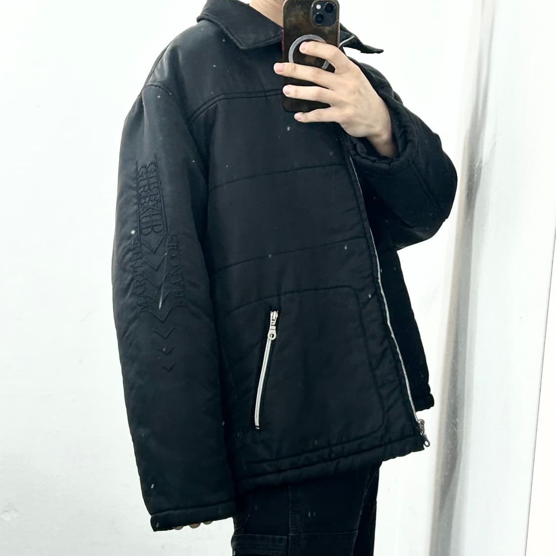 마리떼 프랑소와 저버 90s 사이드 로고 패디드 자켓 상품이미지4