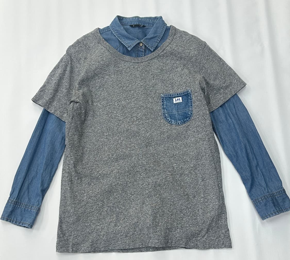 👖재팬 Lee 데님 레이어드 코디세트👖 셔츠 반팔티셔츠 빈티지 상품이미지2