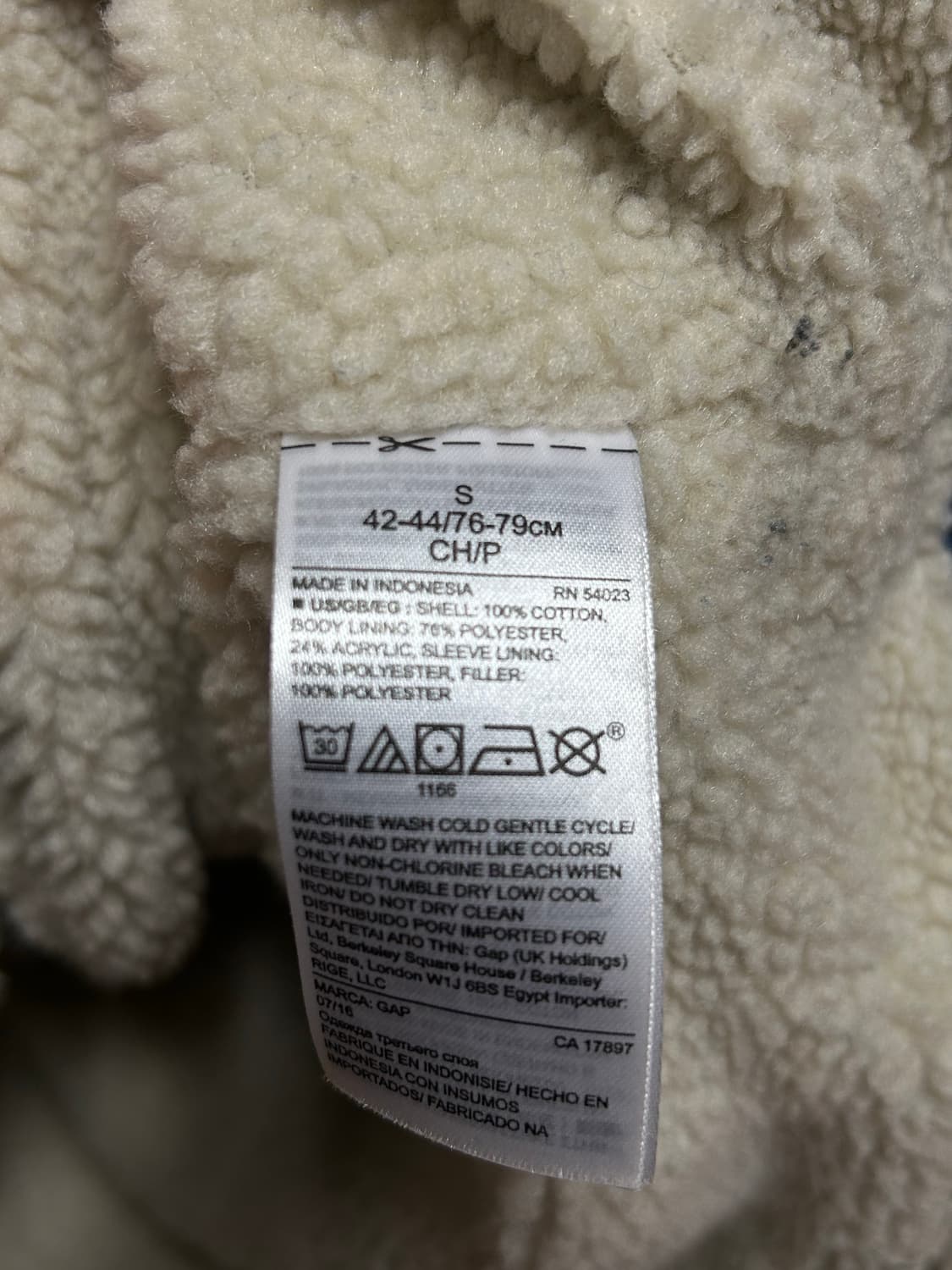 GAP 남성 체크 셔츠 자켓 S 상품이미지4