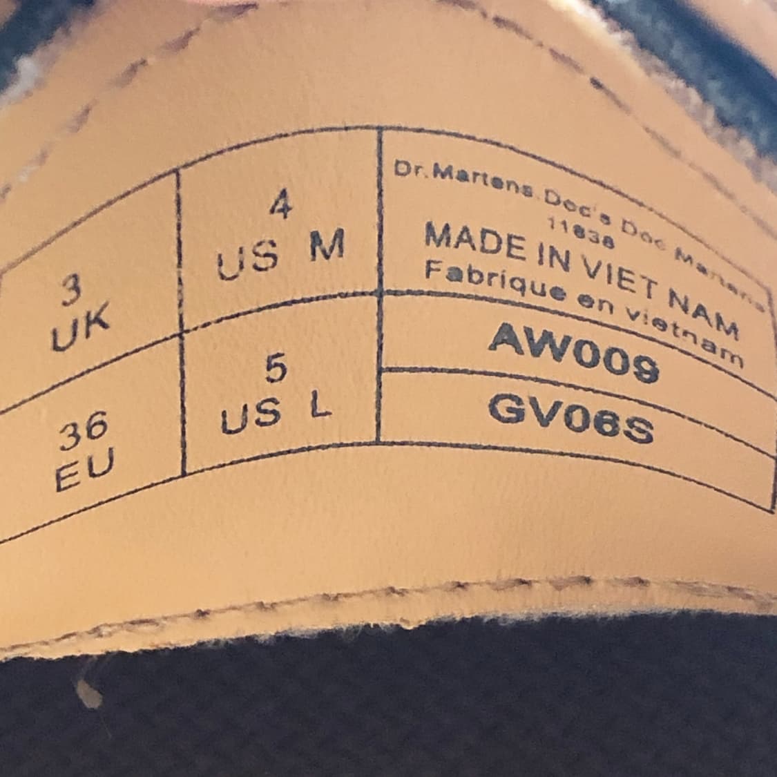 닥터마틴 3홀 더비슈즈 구두 UK3 상품이미지9
