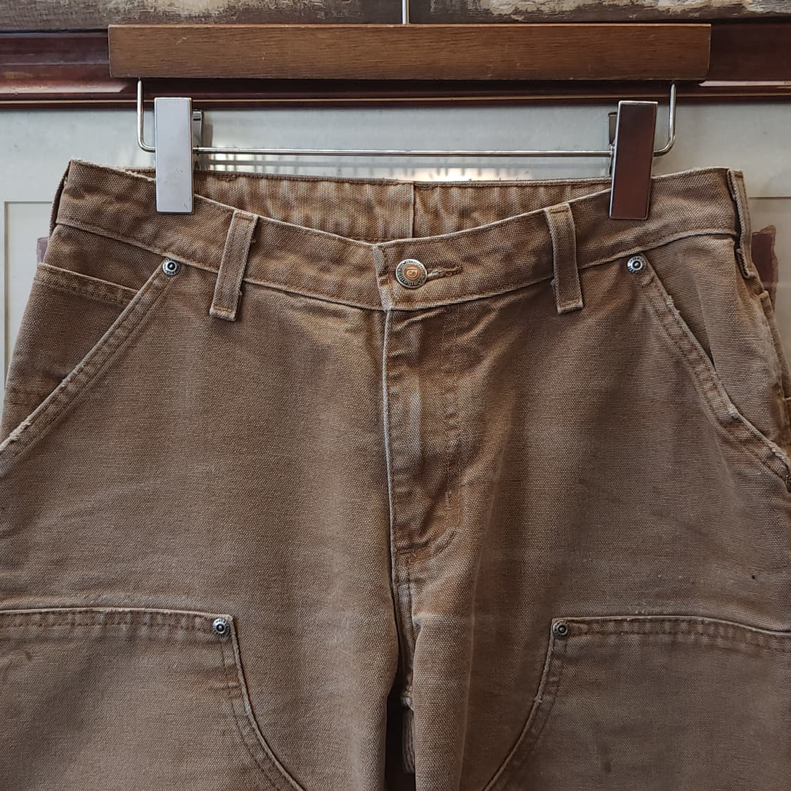 칼하트 워크팬츠 더블니 워크팬츠 브라운 6x32 상품이미지3