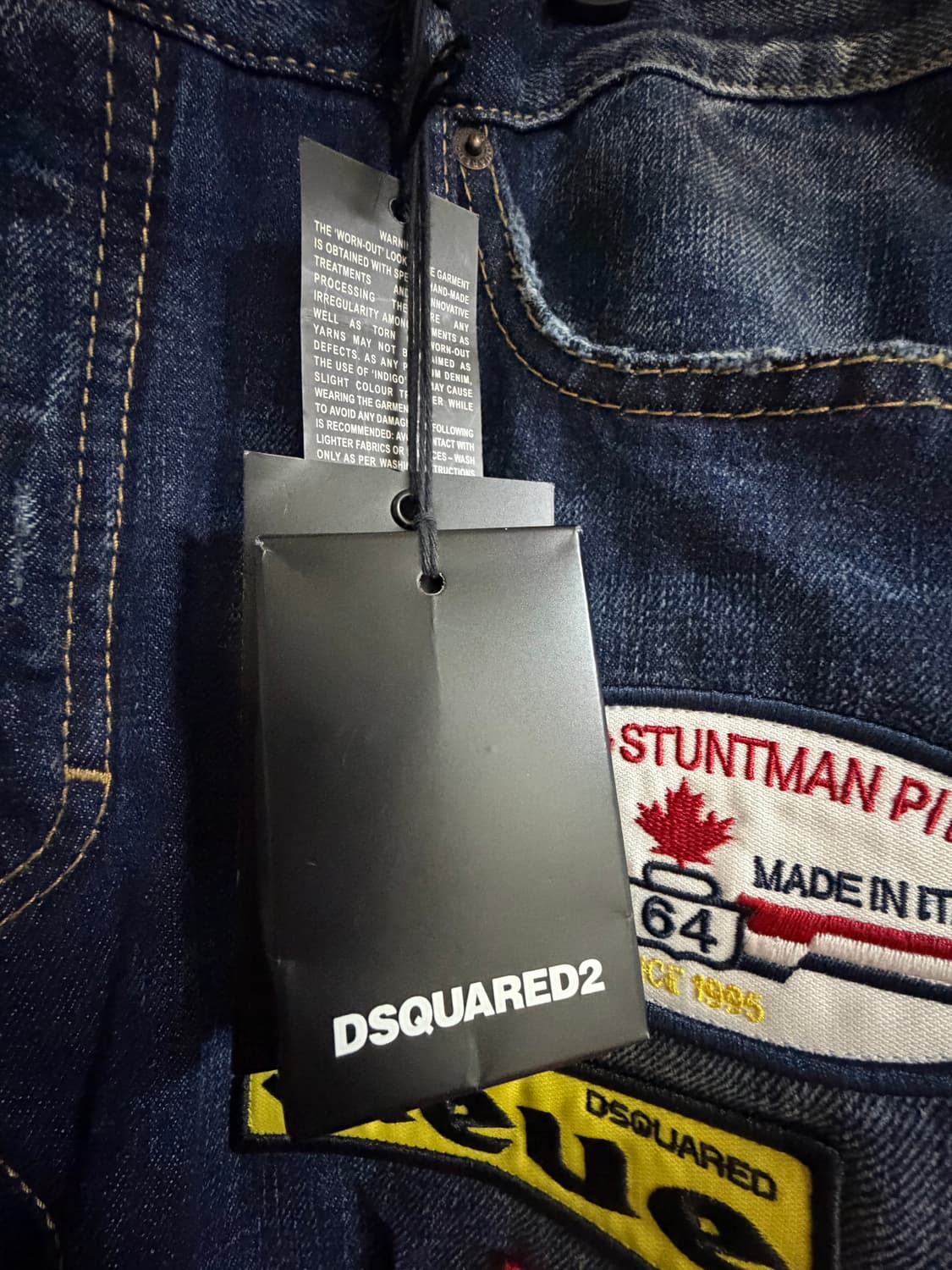 [50] 디스퀘어드2 로고패치 지퍼 바이커진 새제품 상품이미지3